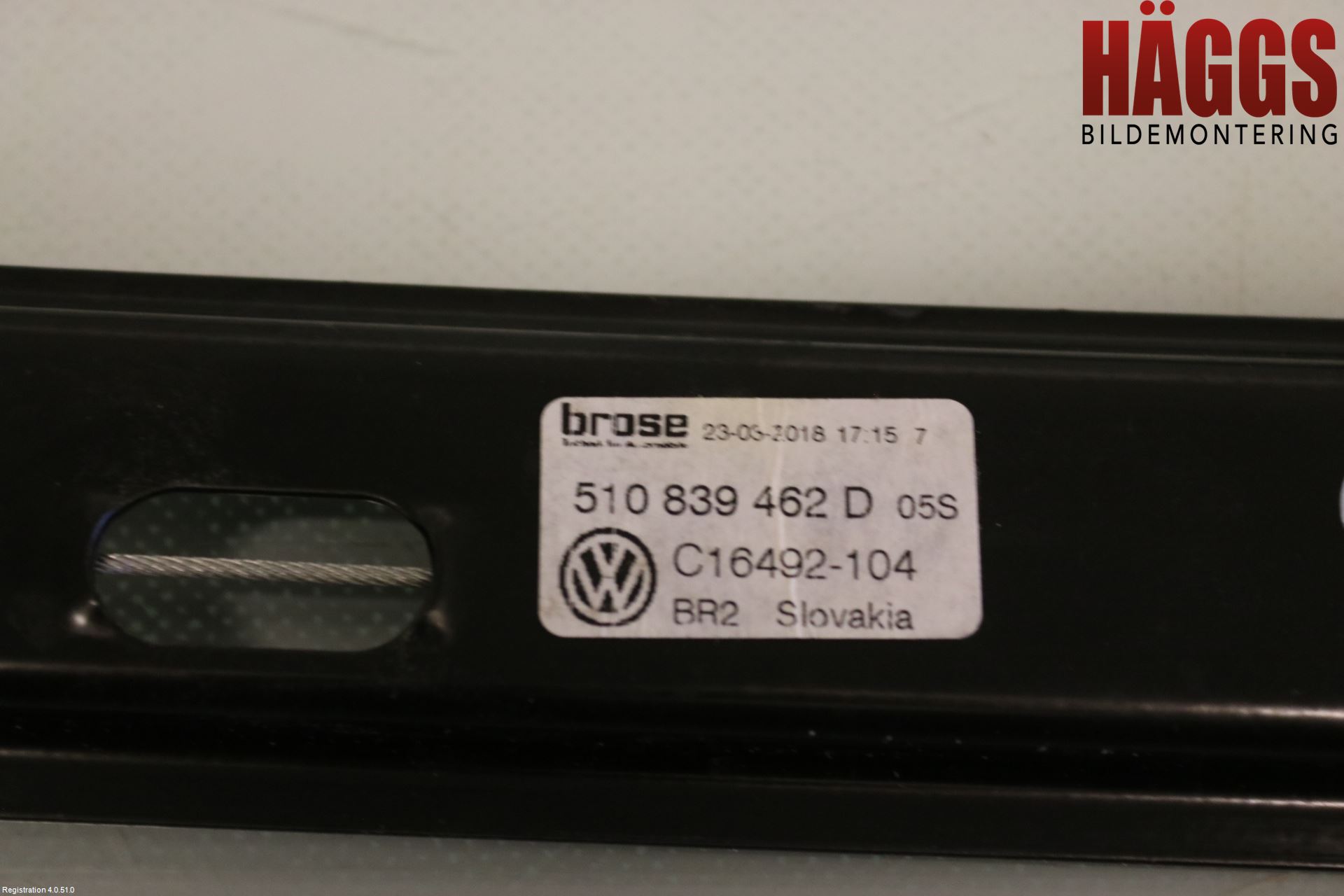 Volkswagen VW GOLF / E-GOLF VII 13-20 Fönsterhissmekanism