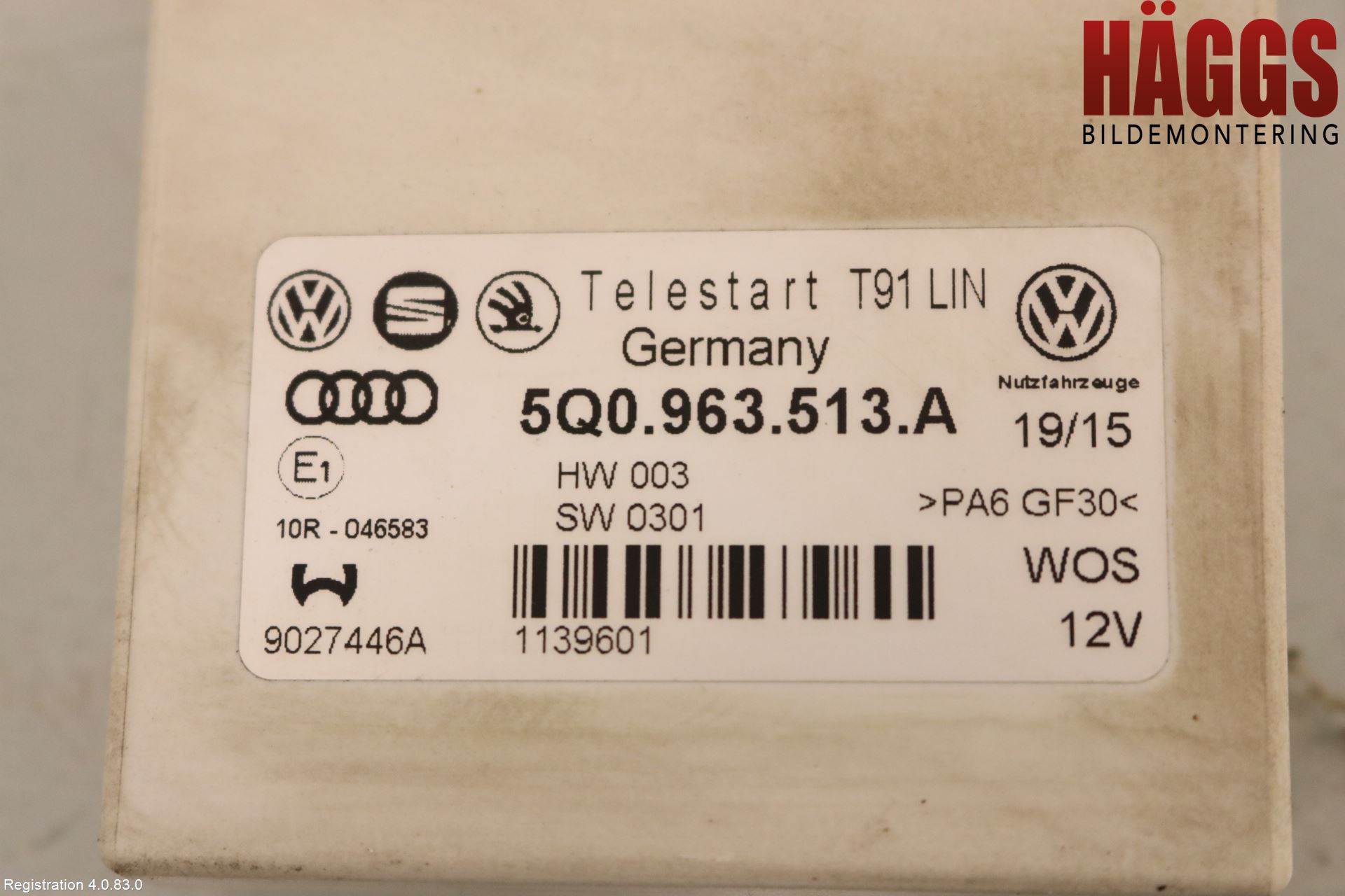 Volkswagen VW PASSAT 15-19 Styrenhet Bensin-Dieselvärmare