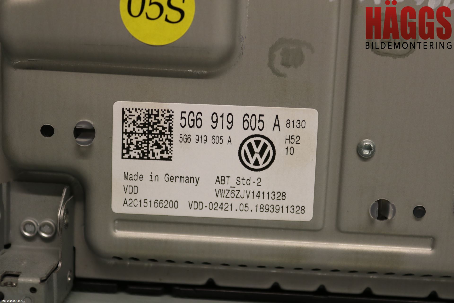 Volkswagen VW GOLF / E-GOLF VII 13-20 Cd Radio - Multimediapanel