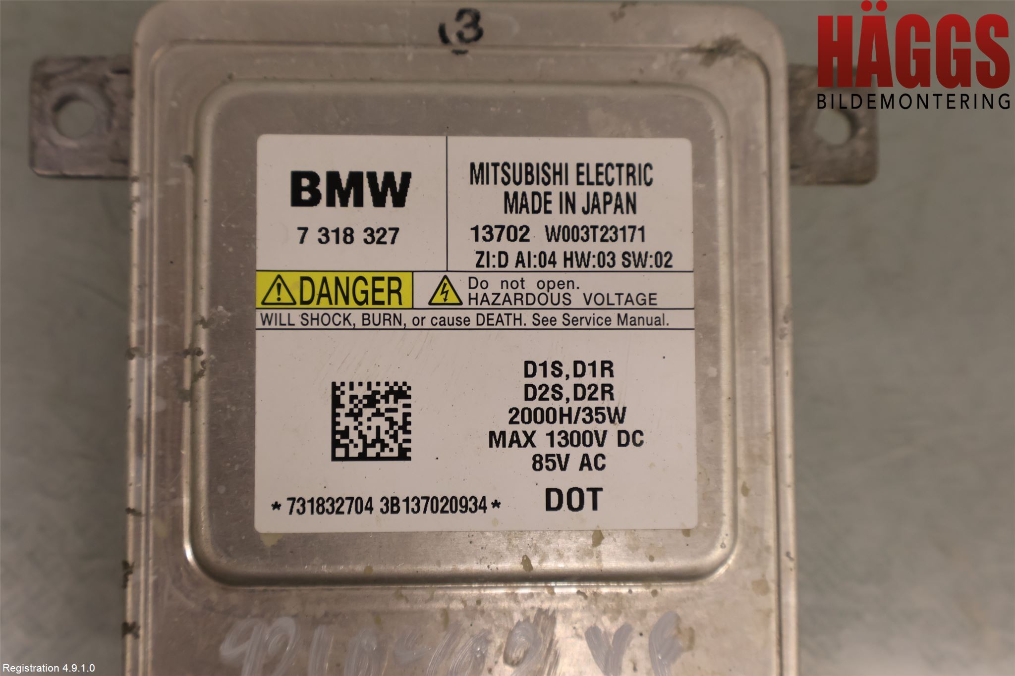 BMW 1 F20/F21 11-19 Styrenhet Strålkastare