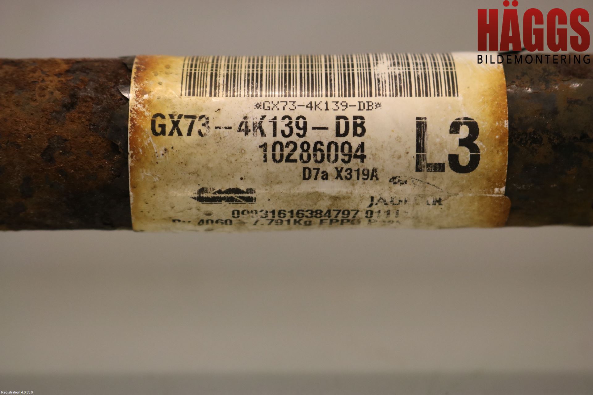 Jaguar XF (X260) 16-24 Drivaxel Bak Vänster