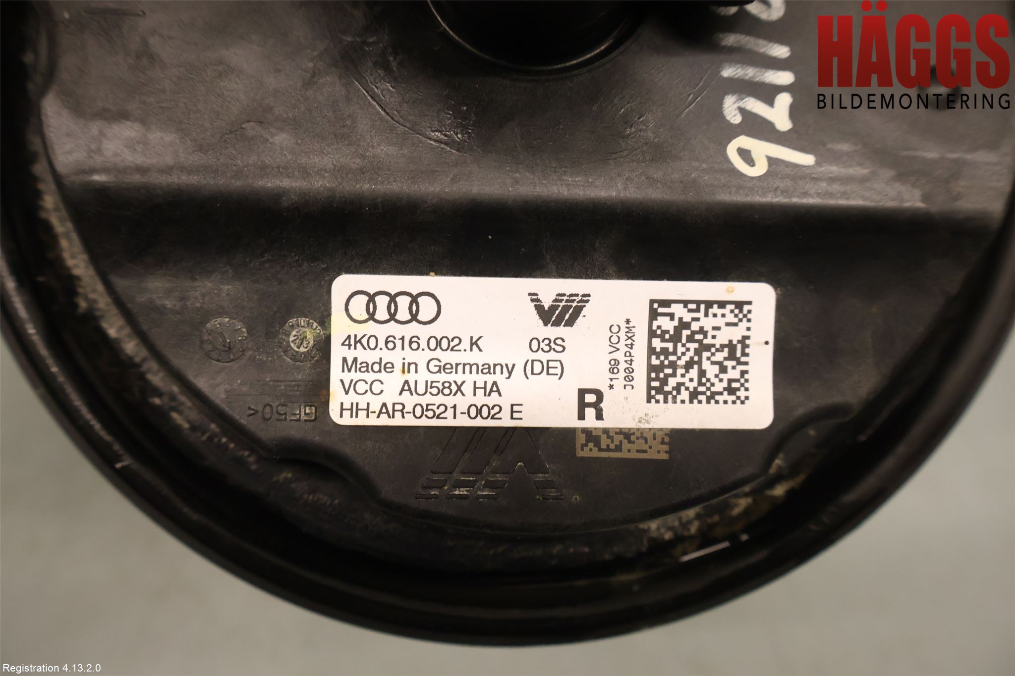 Audi A6 F2/C8 19- Nivå-Luftfjädring Bälg