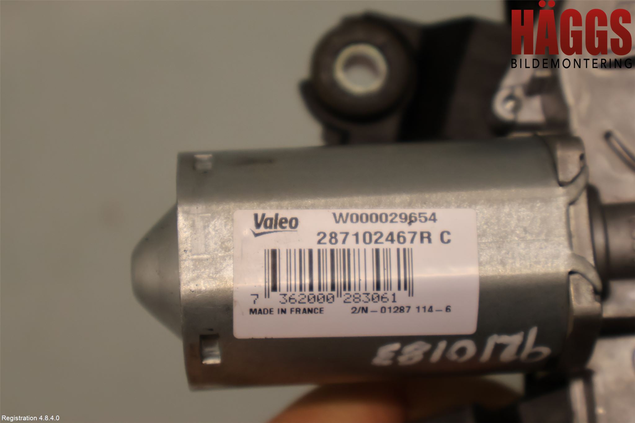 Dacia LODGY 12-18 Torkarmotor Baklucka