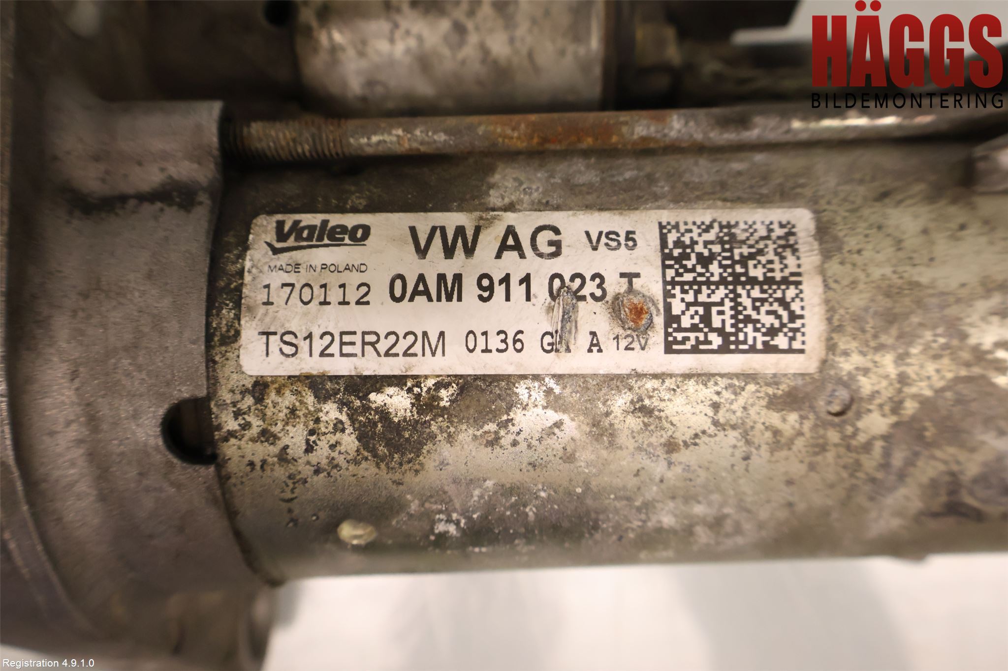 Volkswagen VW PASSAT 11-14 Startmotor