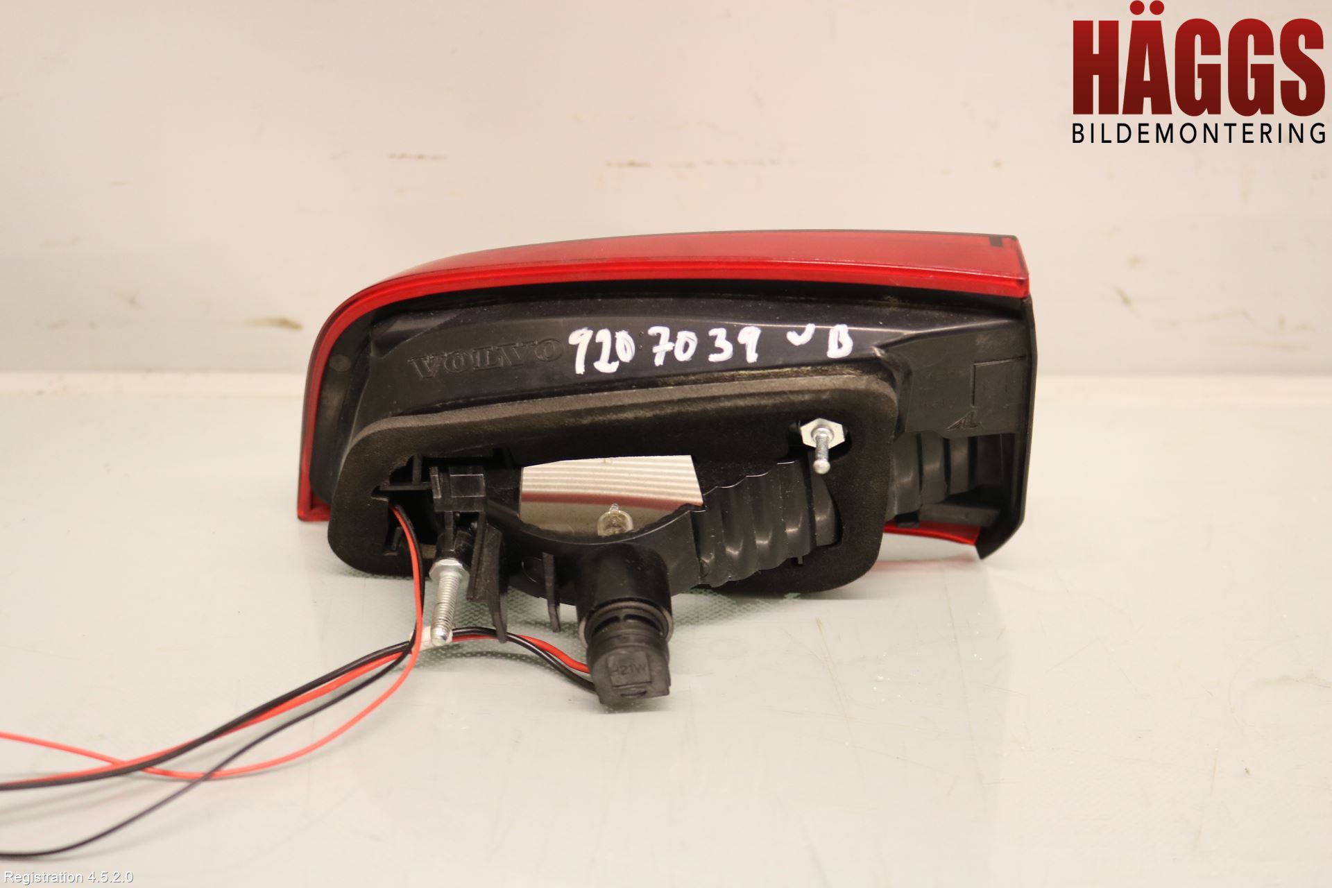 Volvo S60 11-13 Bakljus Lucka Vä