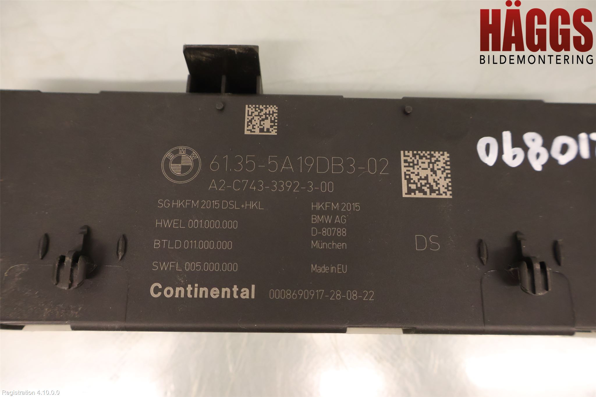 BMW 5 G30/G31/F90 17-23 Styrenhet Baklucka