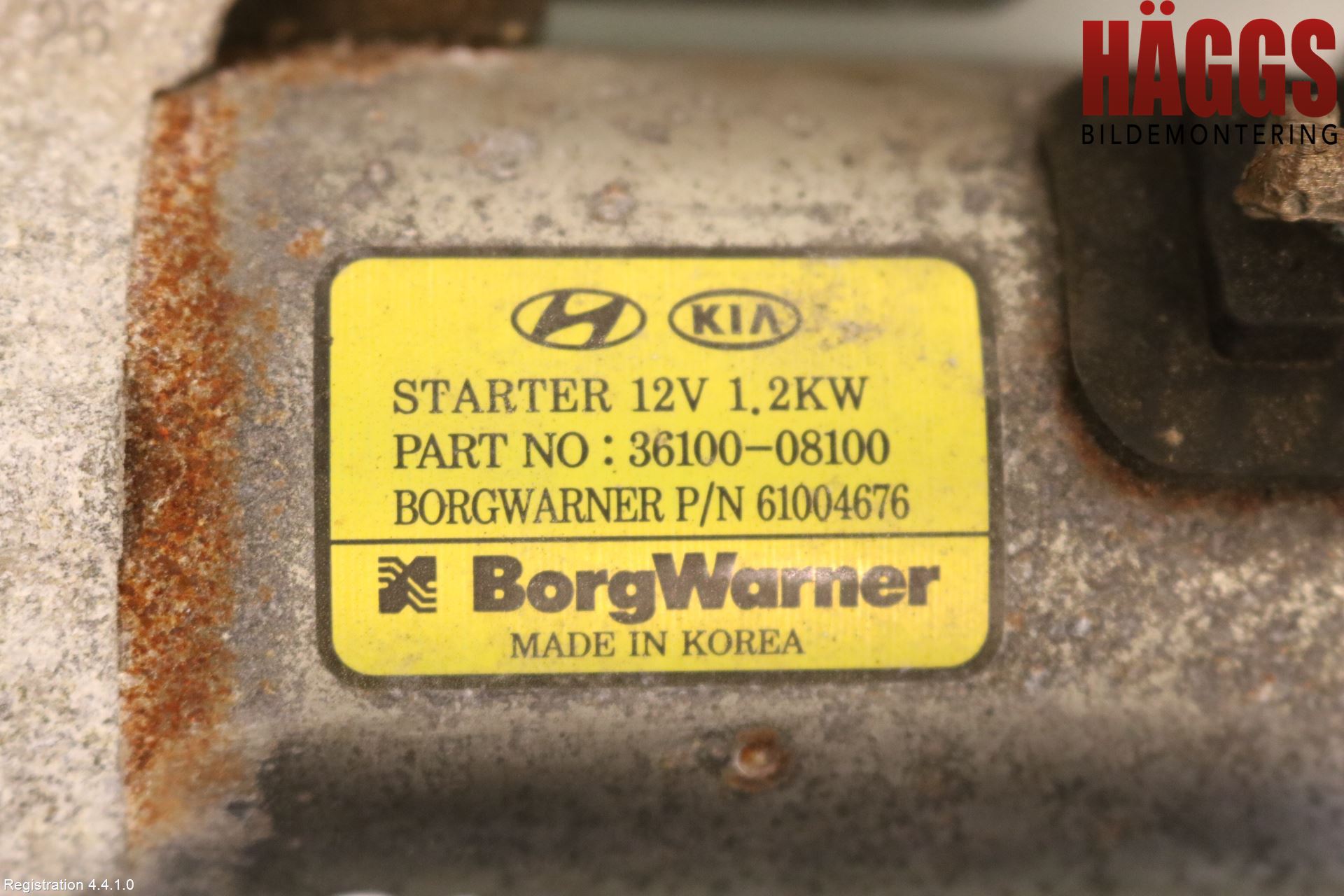 Kia STONIC 18->> Startmotor