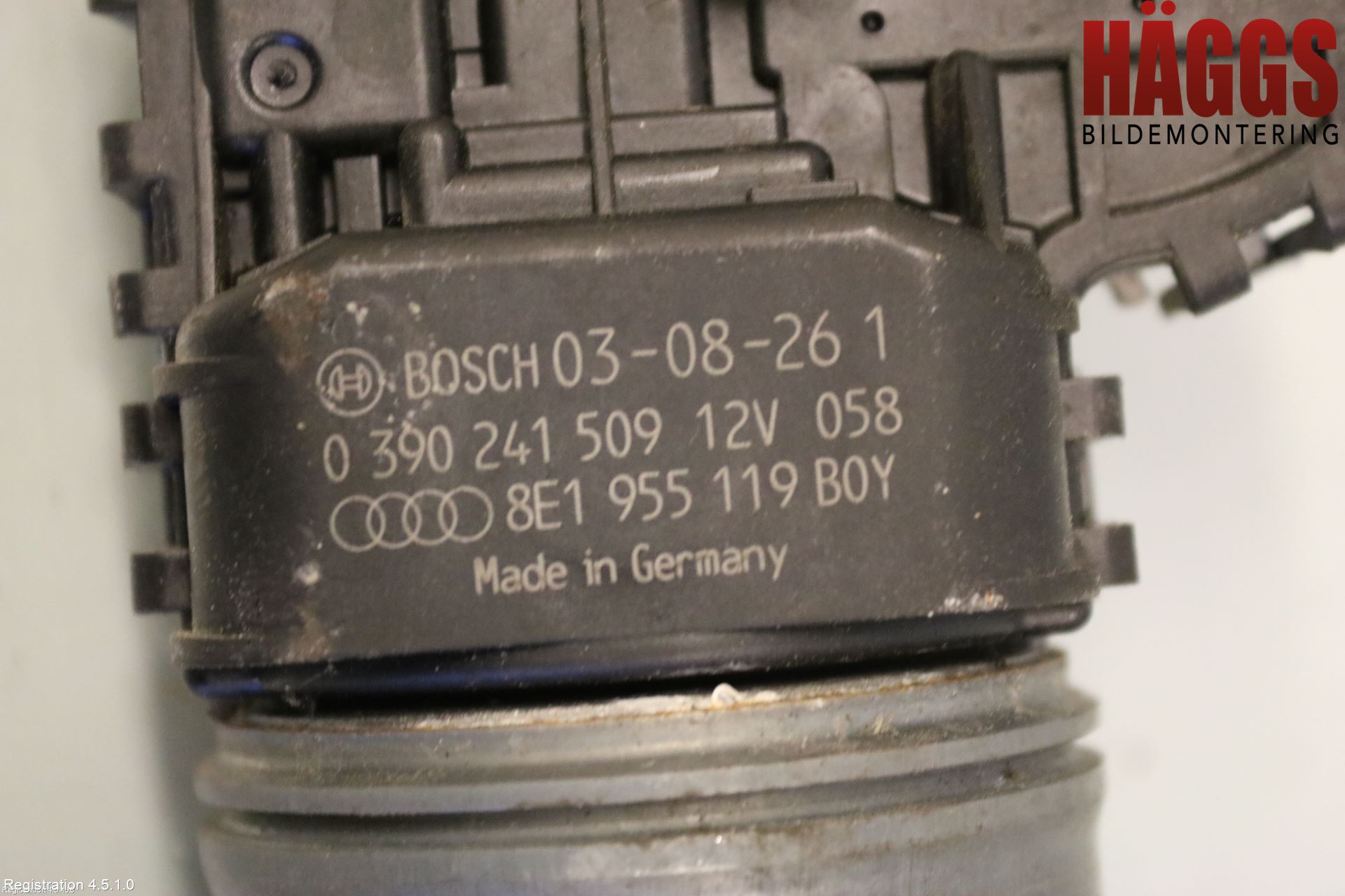 Audi A4/S4 01-05 Torkarmotor Vindruta