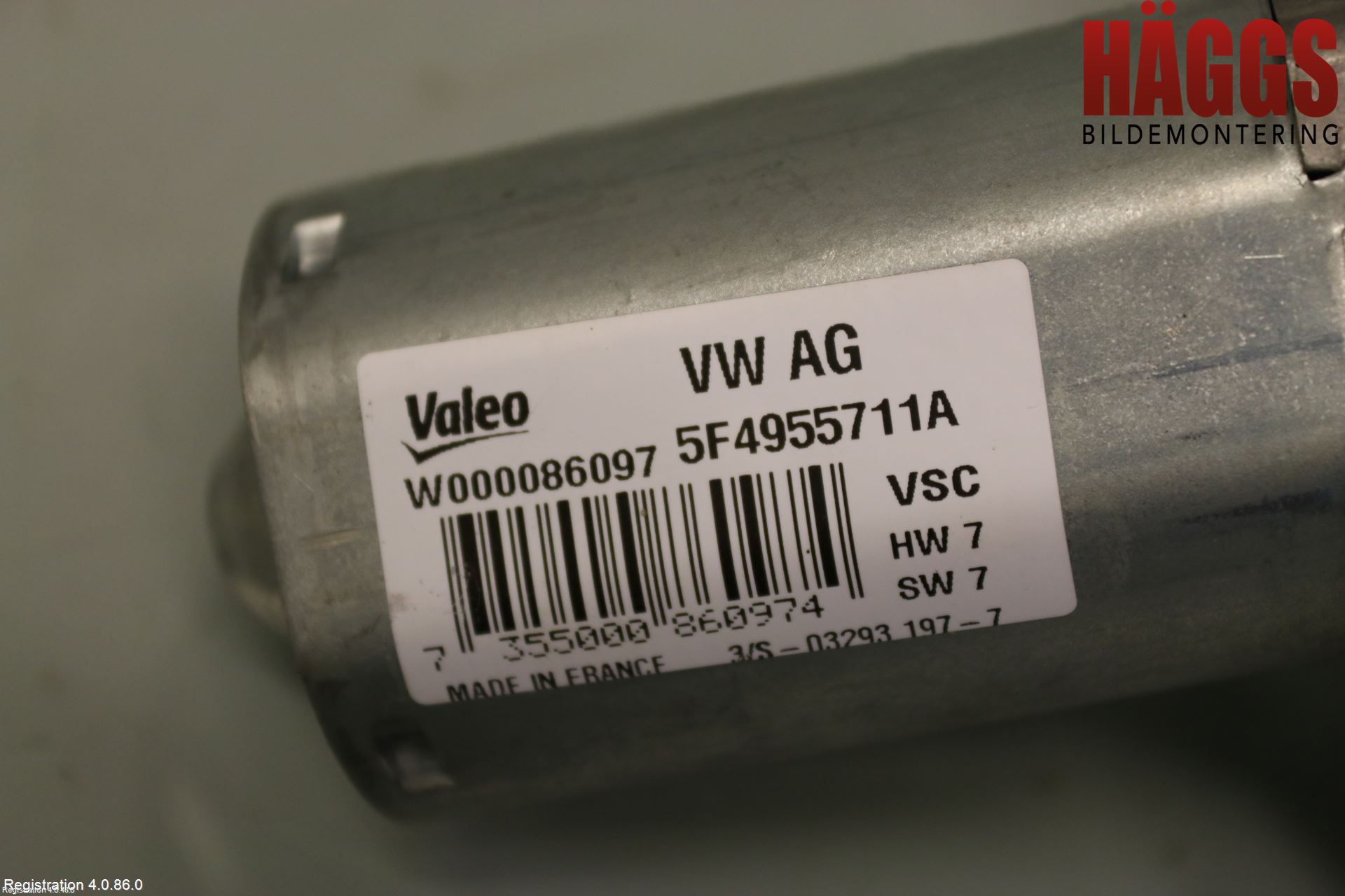 Skoda FABIA 15-21 Torkarmotor Baklucka