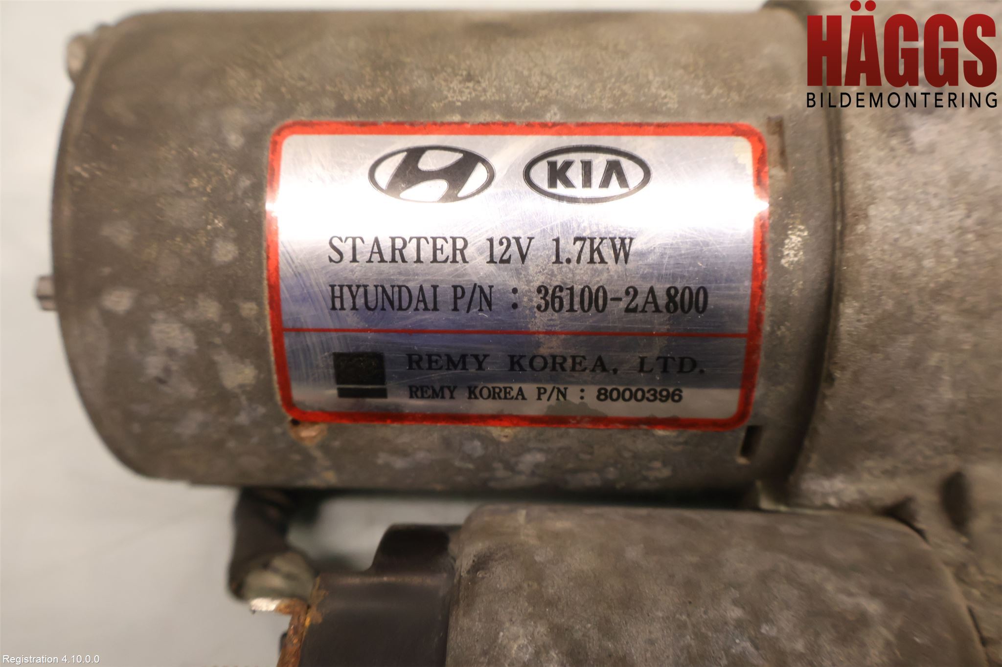 Kia SPORTAGE (SL) 11-15 Startmotor Diesel