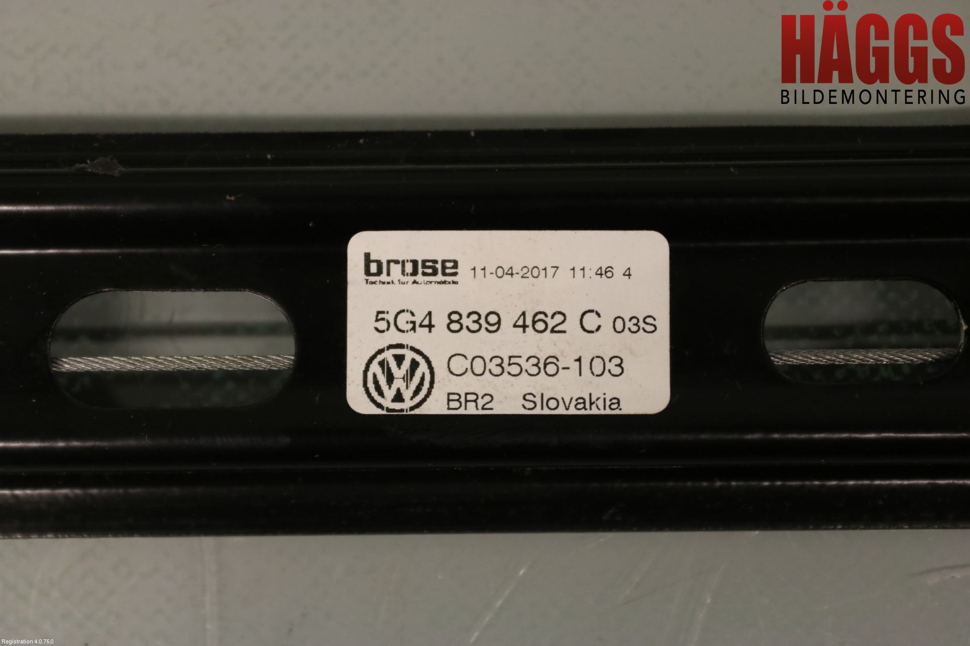 Volkswagen VW GOLF / E-GOLF VII 13-20 Fönsterhissmekanism
