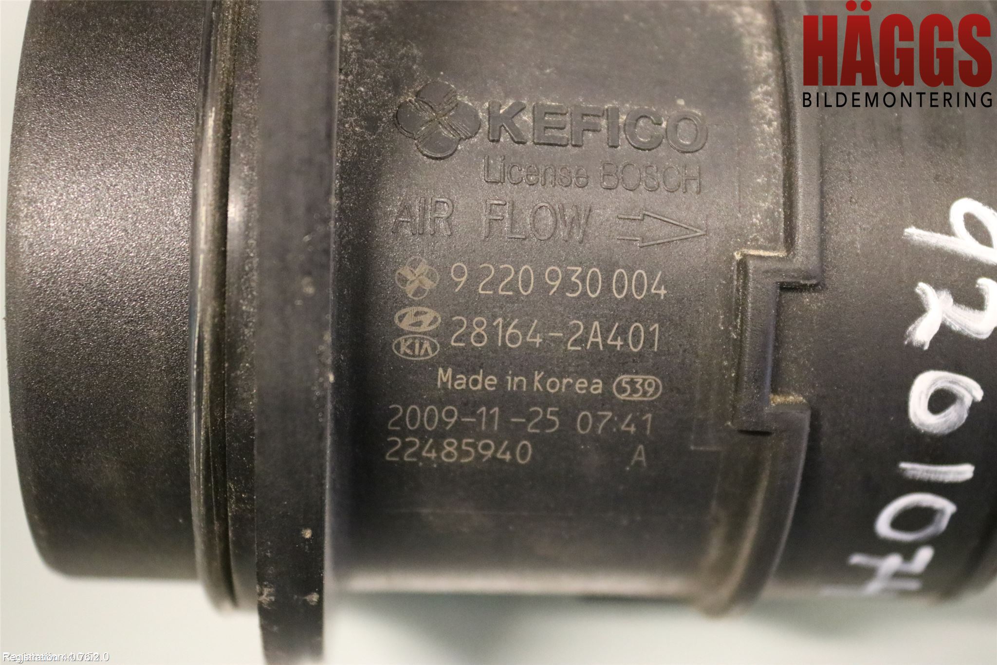 Kia SOUL 09- Injluftmassamätare