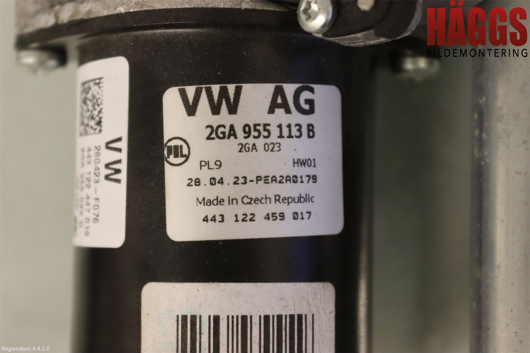 Volkswagen VW T-ROC 18- Torkarmotor Vindruta