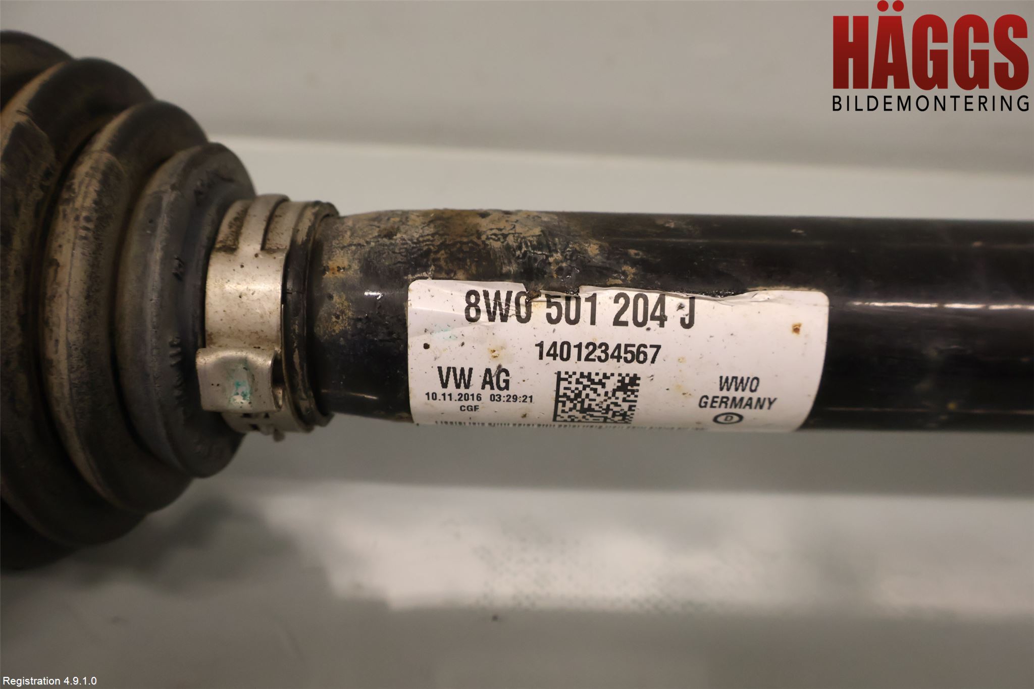 Audi A4/S4 B9 16-19 Drivaxel Bak Höger