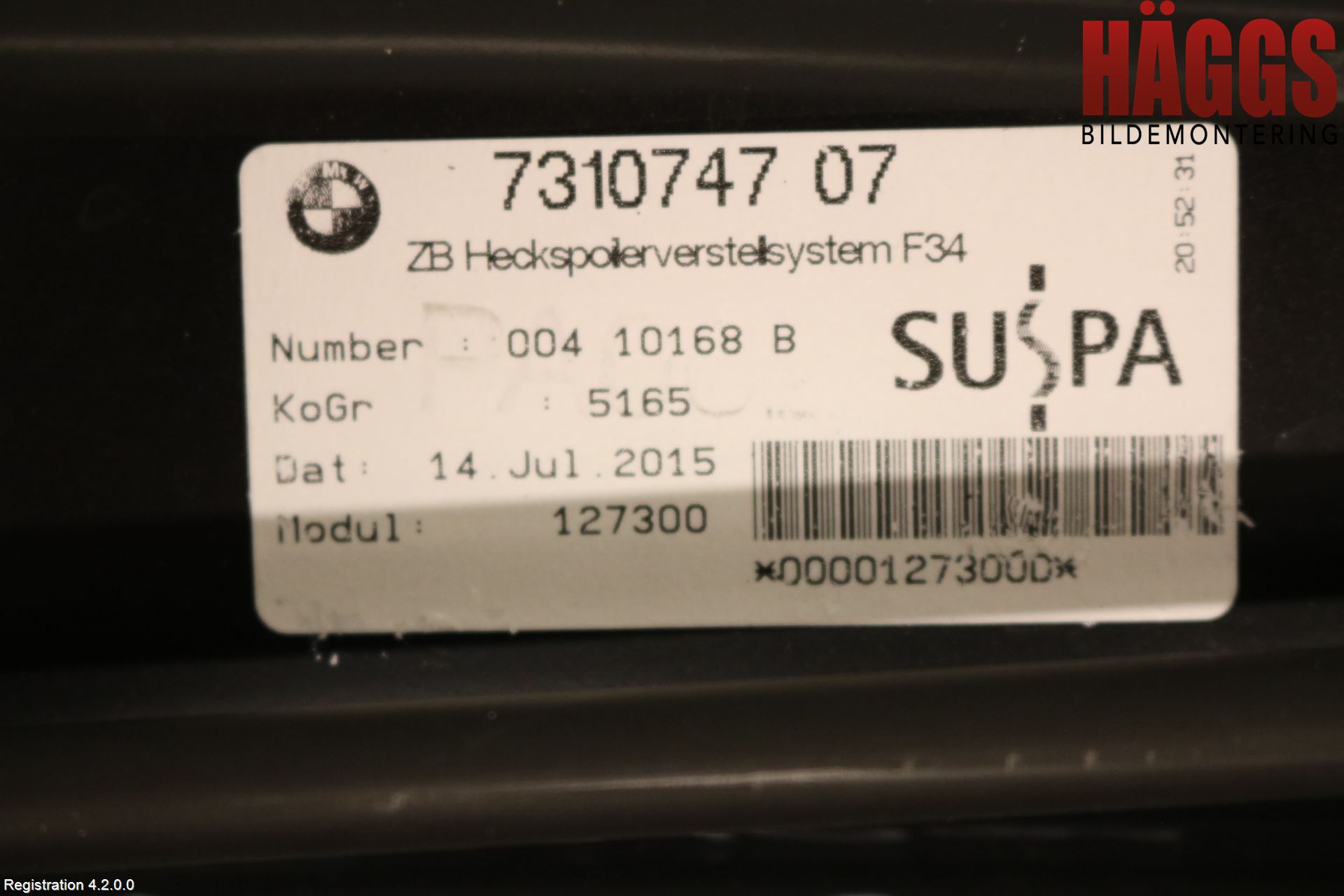 BMW 3 GT F34 13-19 Spoiler Baklucka