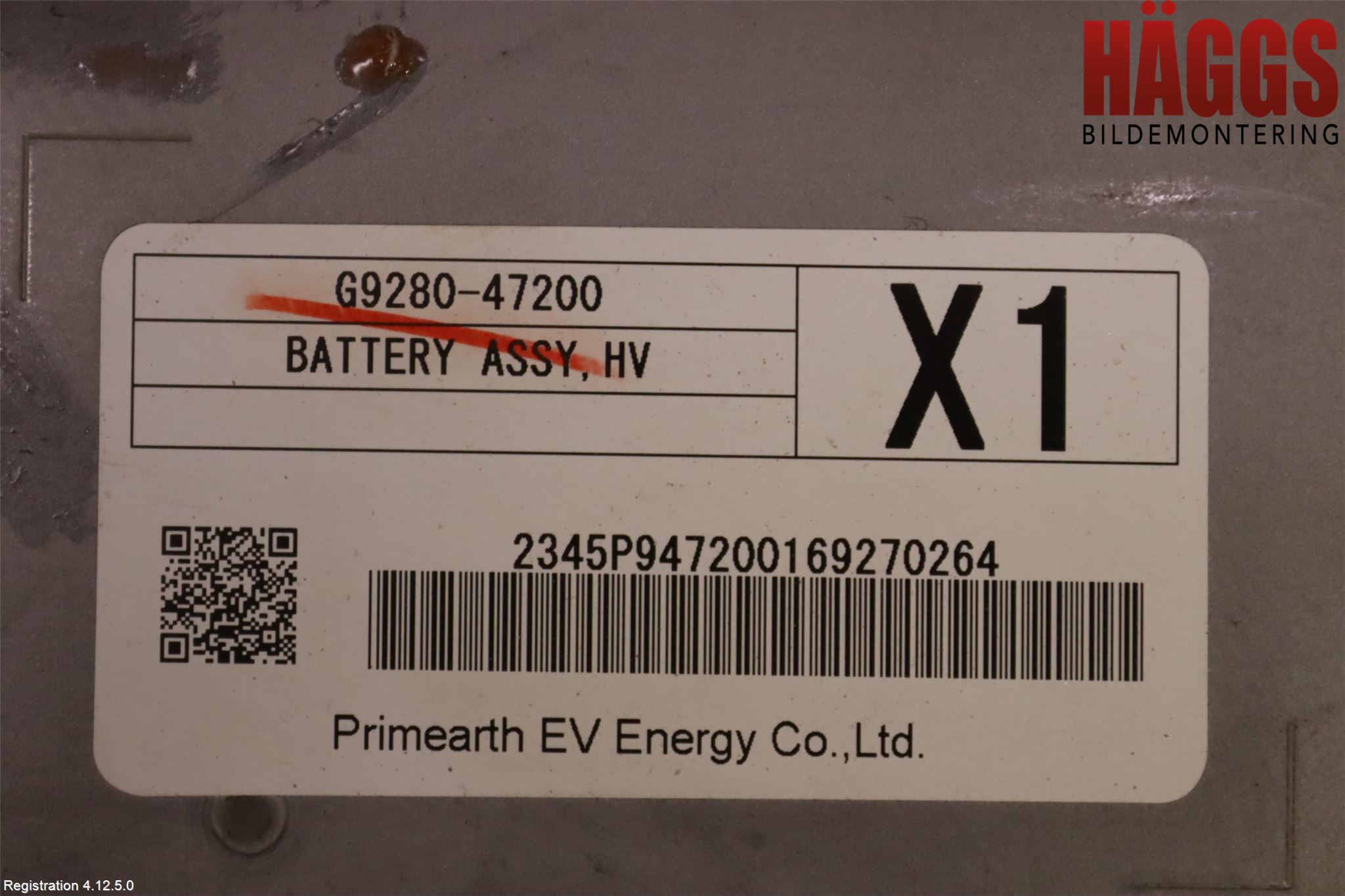 Toyota C-HR 16-23 Batteri Högspänning