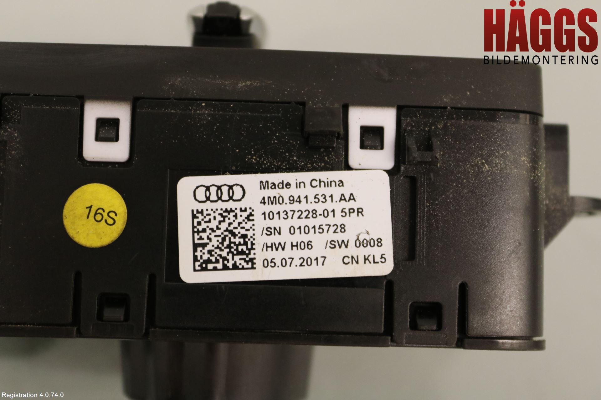 Audi A4/S4 B9 16-19 Strömställare Ljus