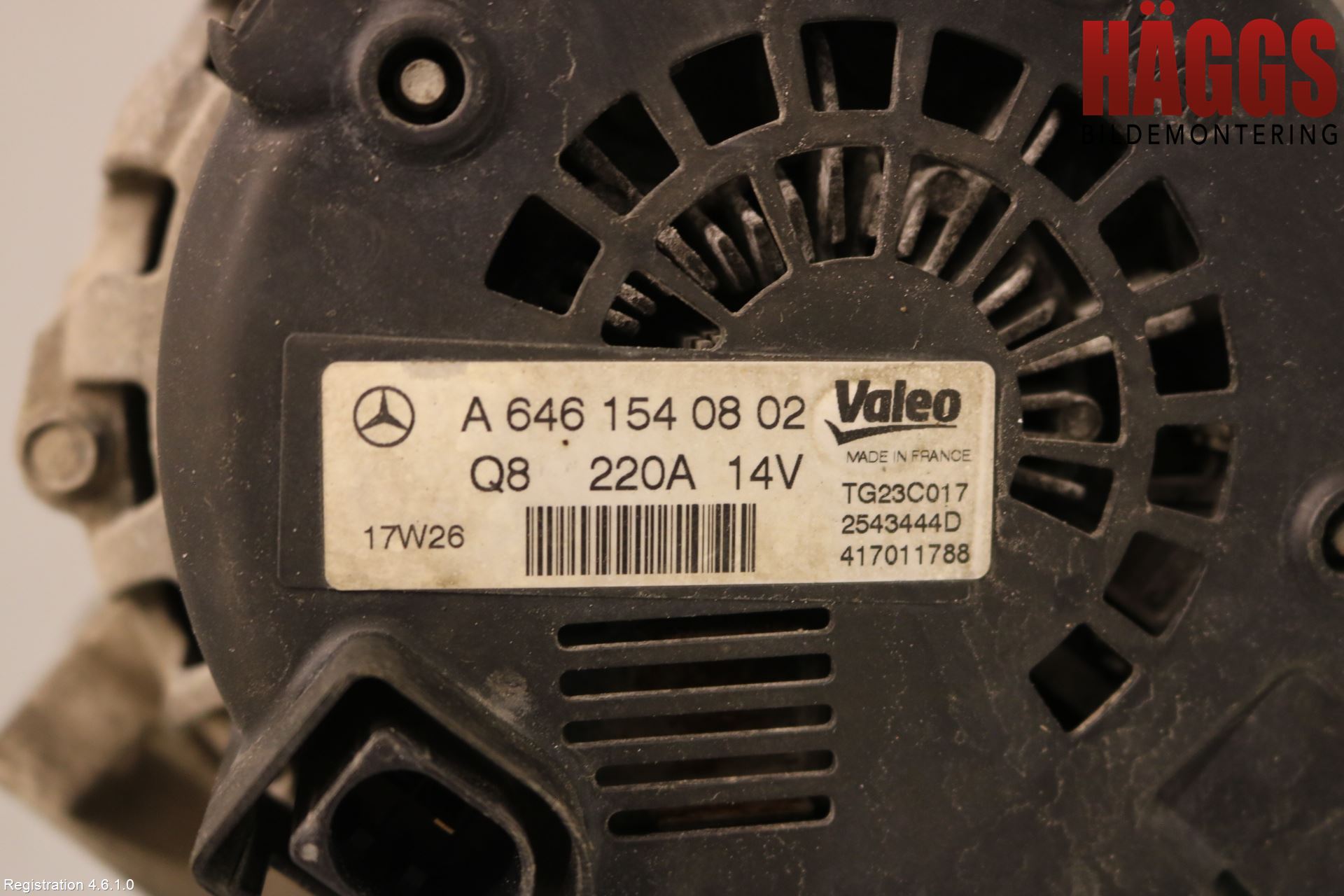 Mercedes-Benz MB SPRINTER (W906) 06-18 Generator