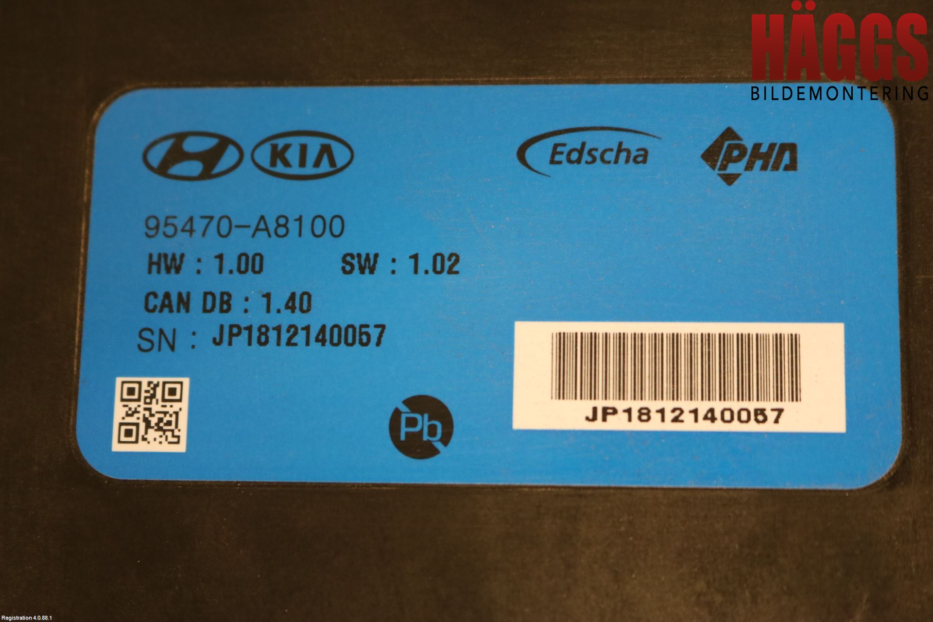 Kia OPTIMA 16-20 Styrenhet Baklucka