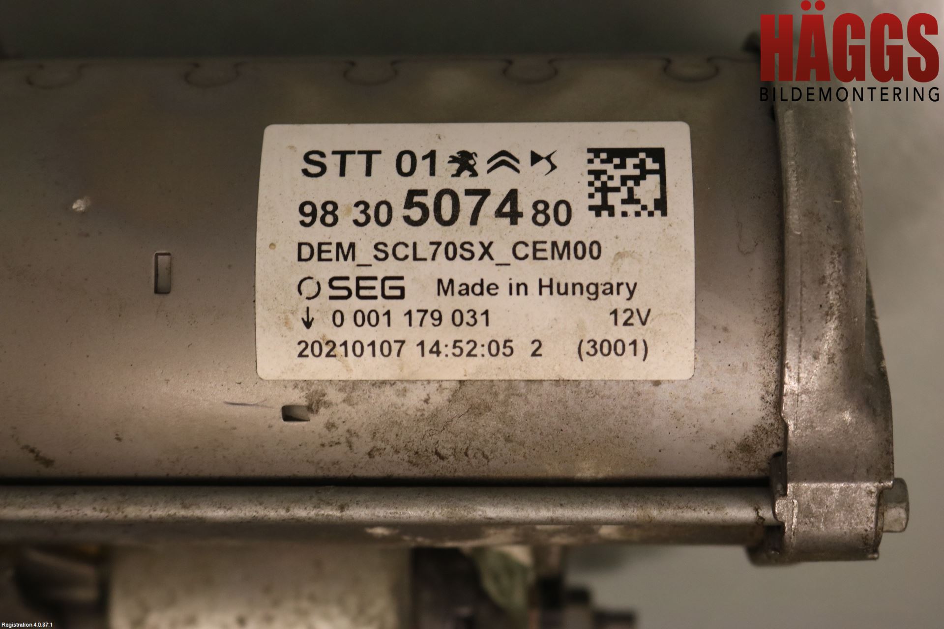 Peugeot 208/E-208 20- Startmotor
