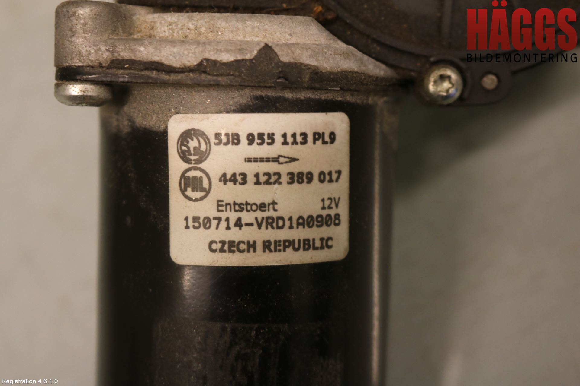 Skoda FABIA 15-21 Torkarmotor Vindruta