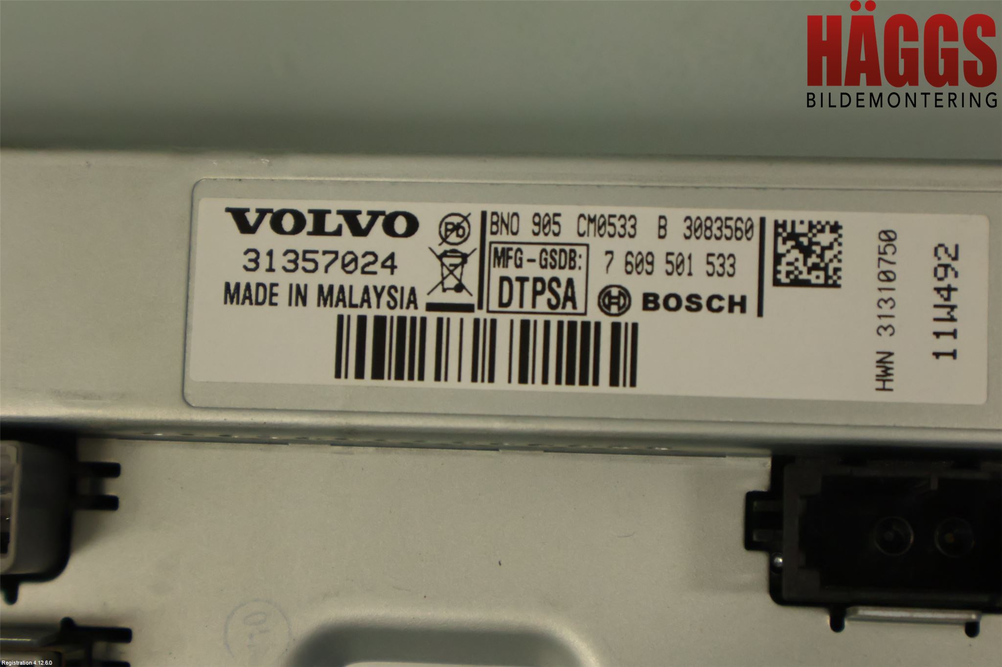 Volvo V70 08-13 Multifunktionsdisplay
