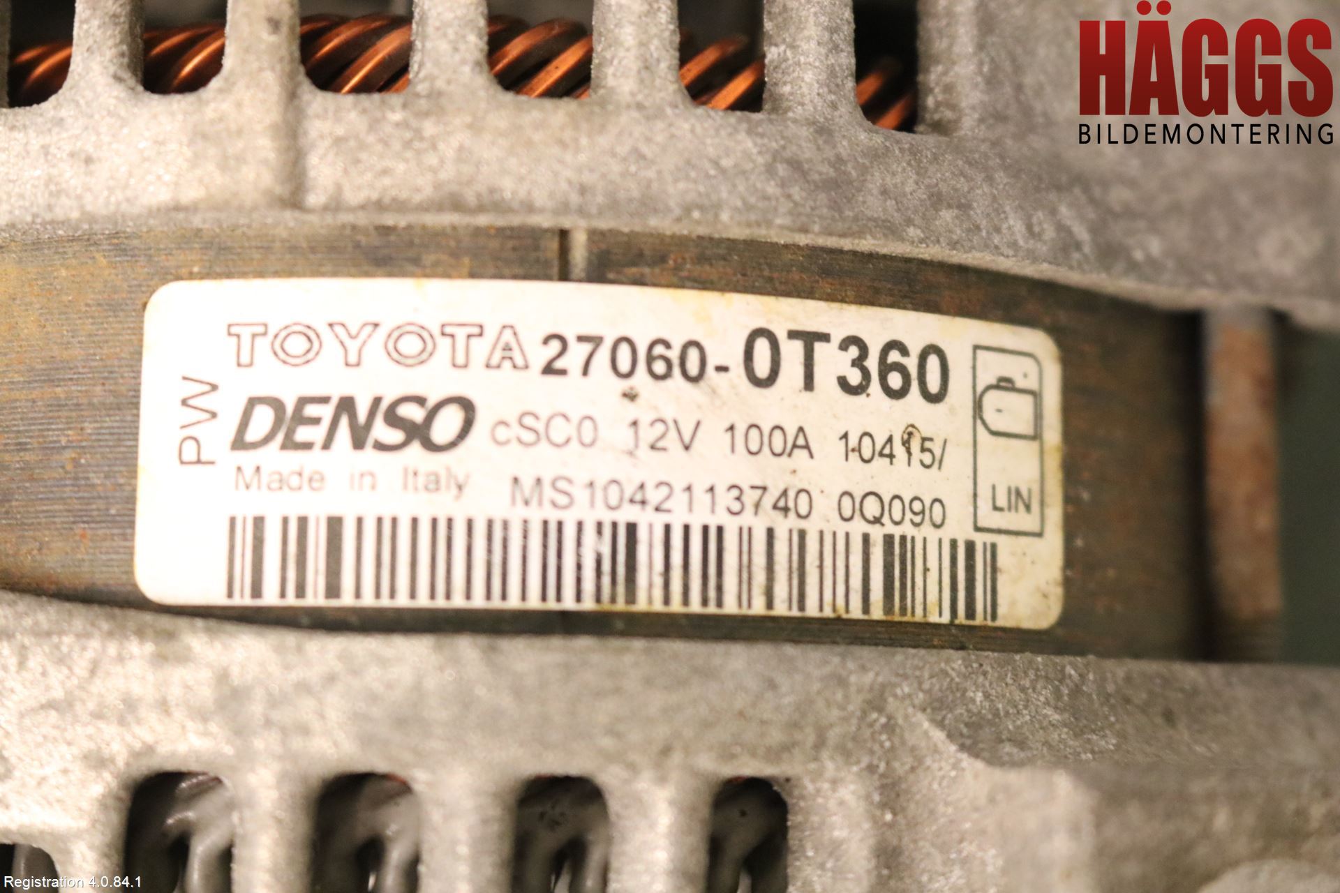 Toyota AVENSIS 16-18 Generator