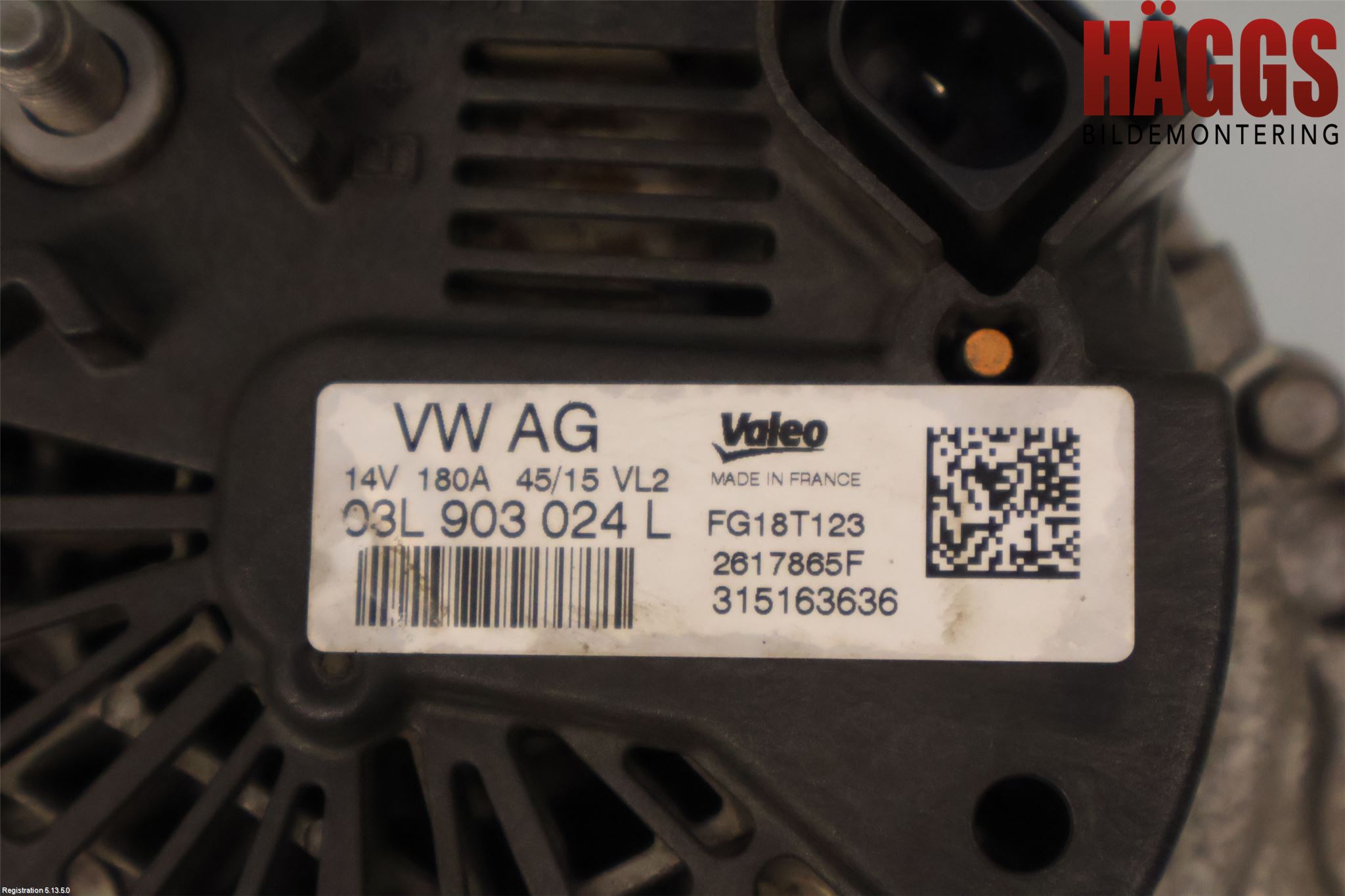 Volkswagen VW GOLF / E-GOLF VII 13-20 Generator