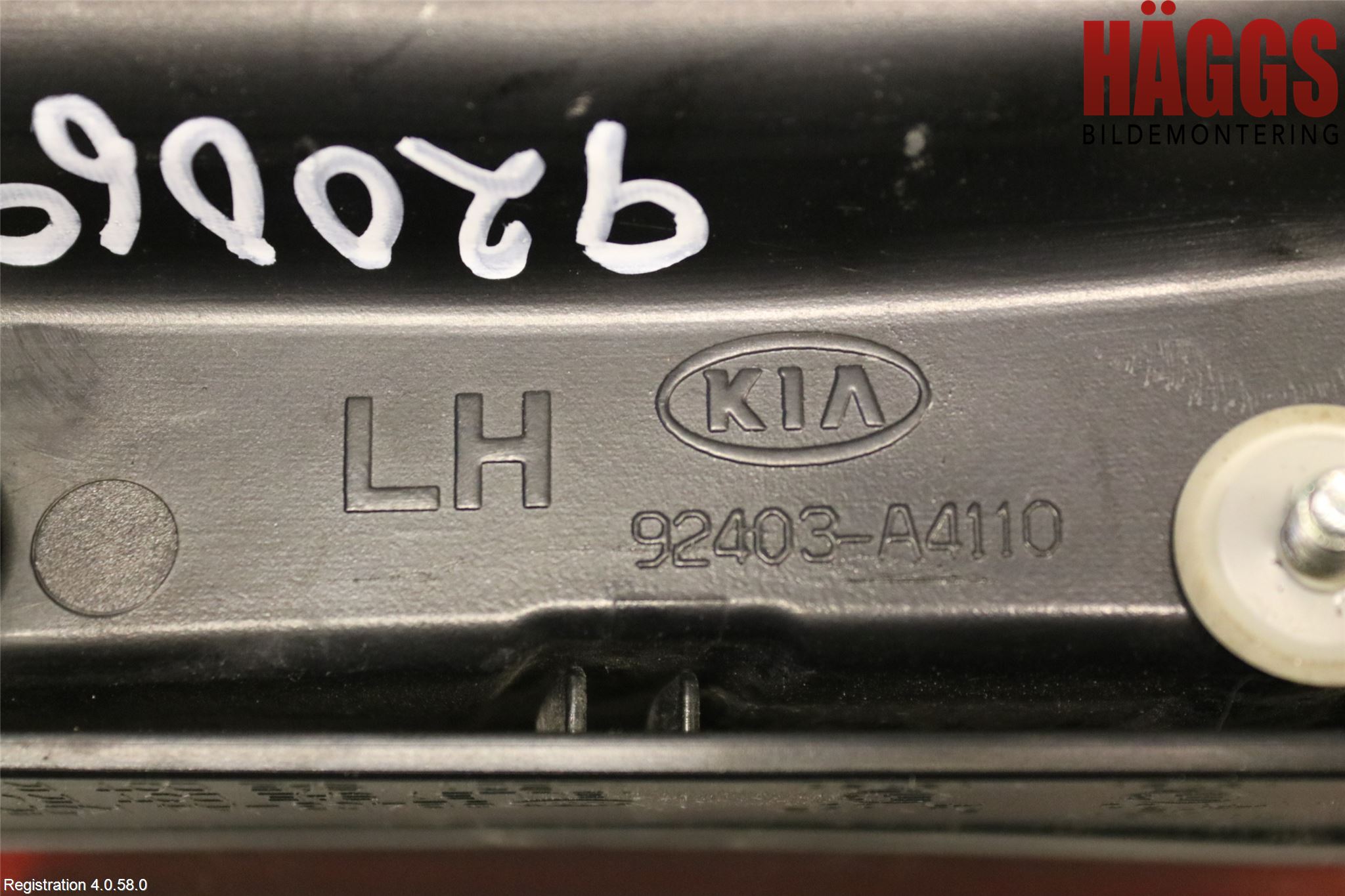 Kia CARENS III 13-19 Bakljus Lucka Vä