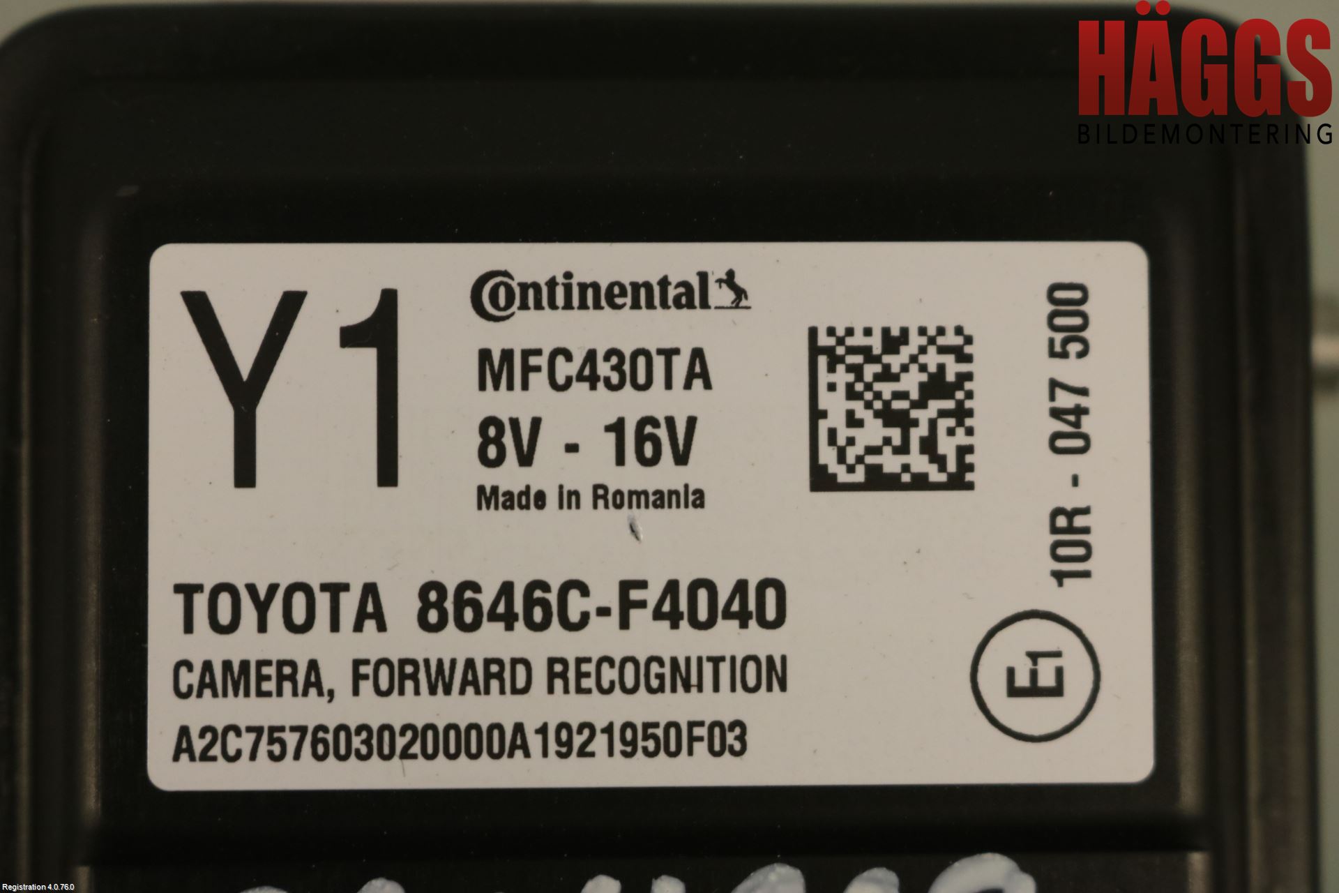 Toyota C-HR 16-23 Sensor Aktivt Kollisionsskydd