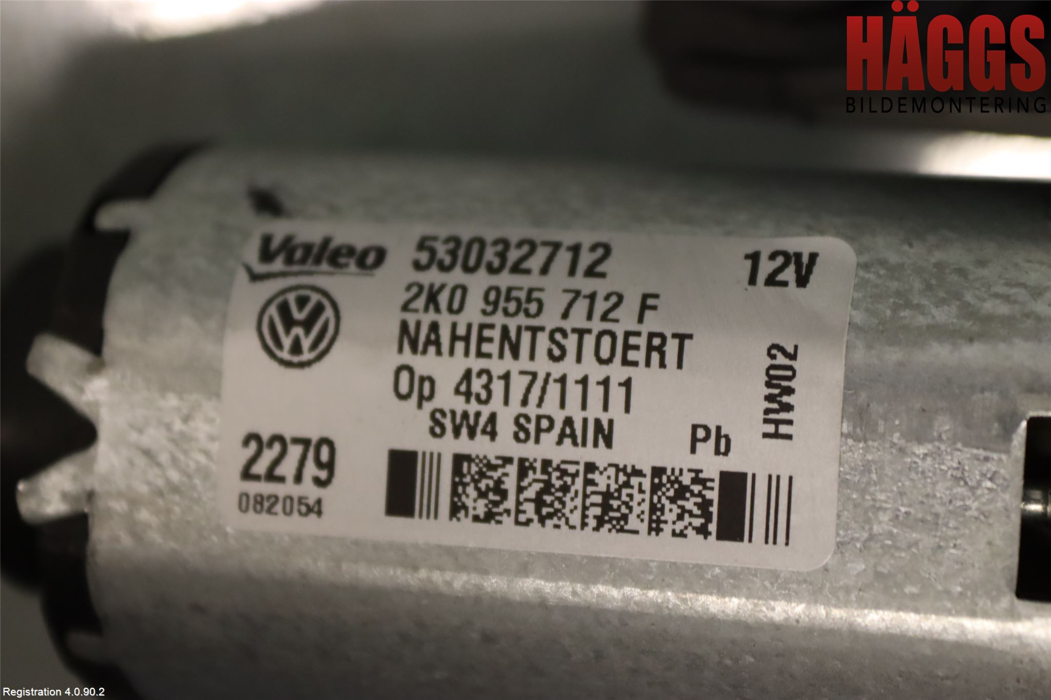 Volkswagen VW CADDY 16-20 Torkarmotor Baklucka