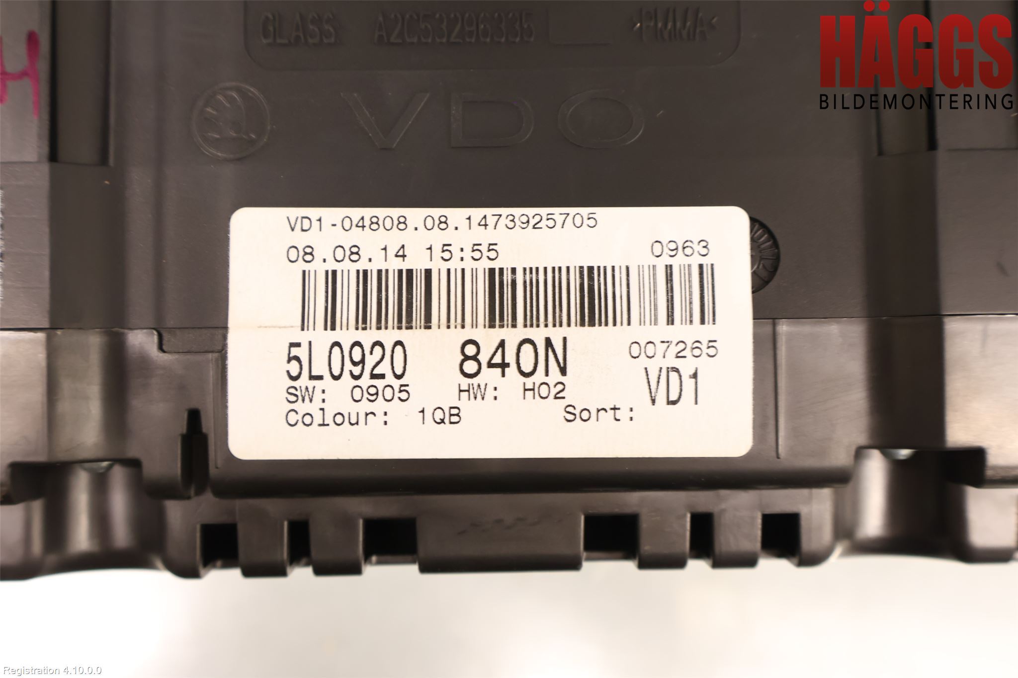 Skoda YETI Instrument Komb