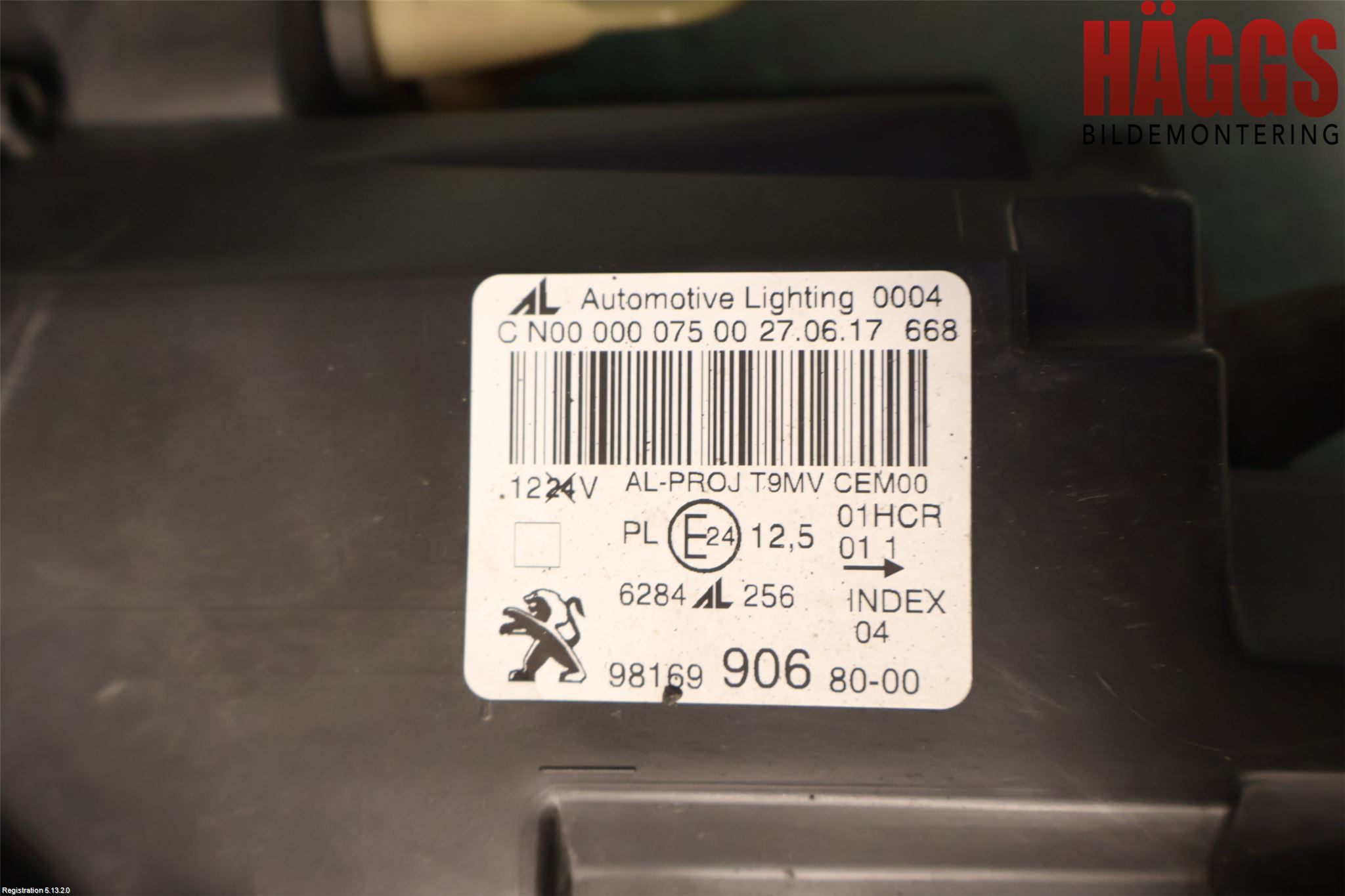 Peugeot 308 14-21 Strålkastare Vänster