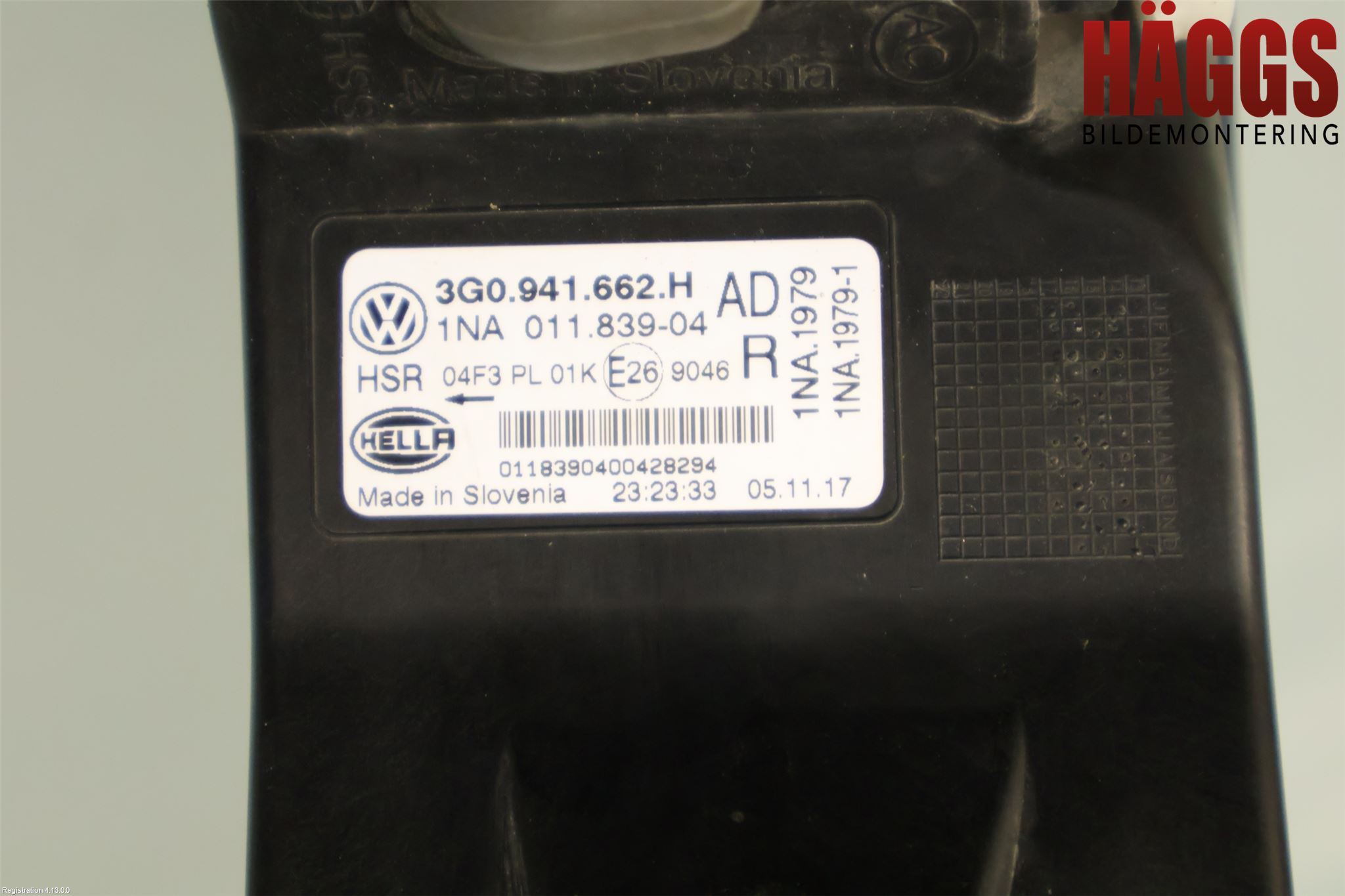 Volkswagen VW PASSAT 15-19 Dimljus-Varselljus Fram