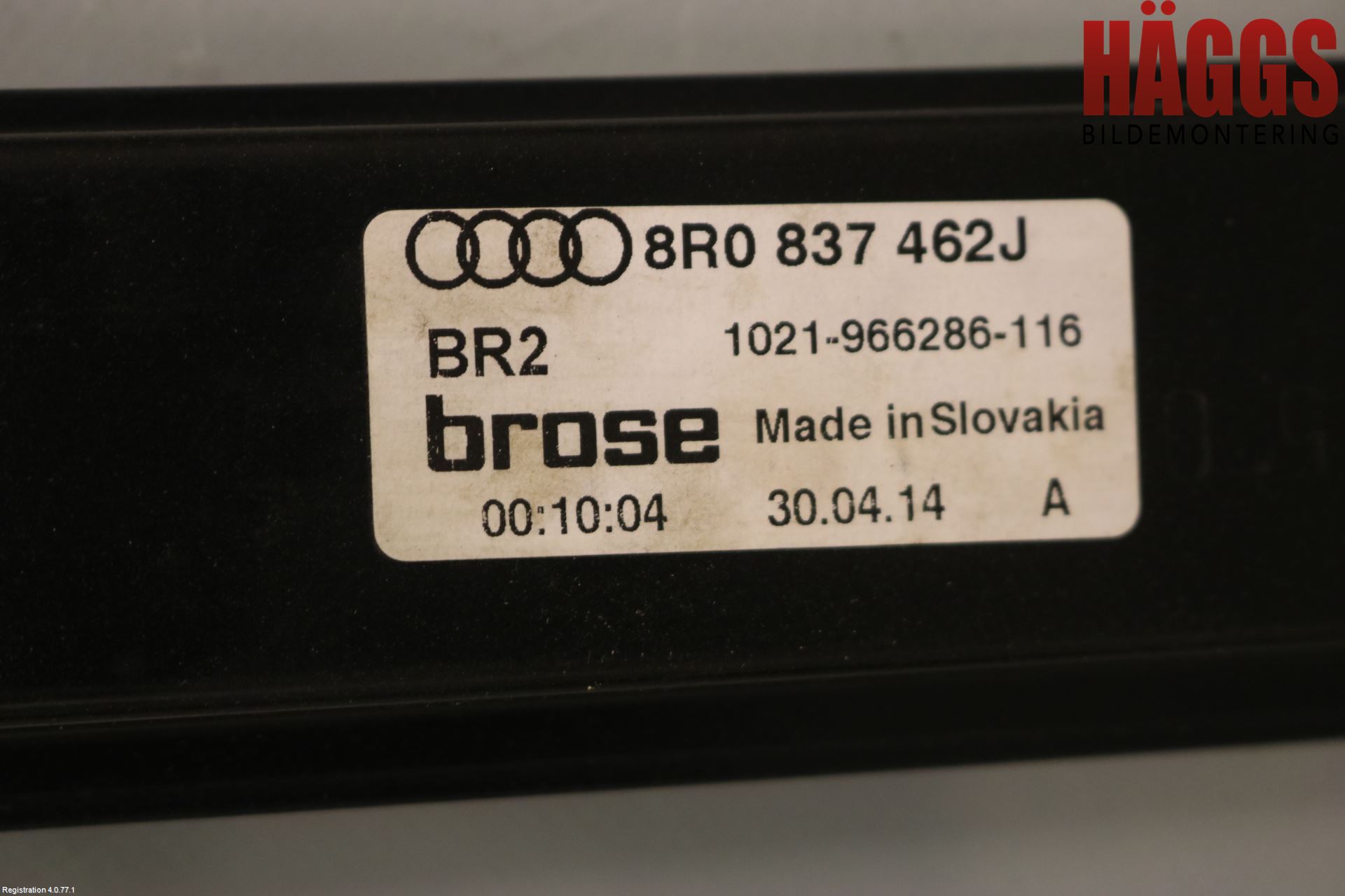 Audi Q5 09-16 Fönsterhissmekanism