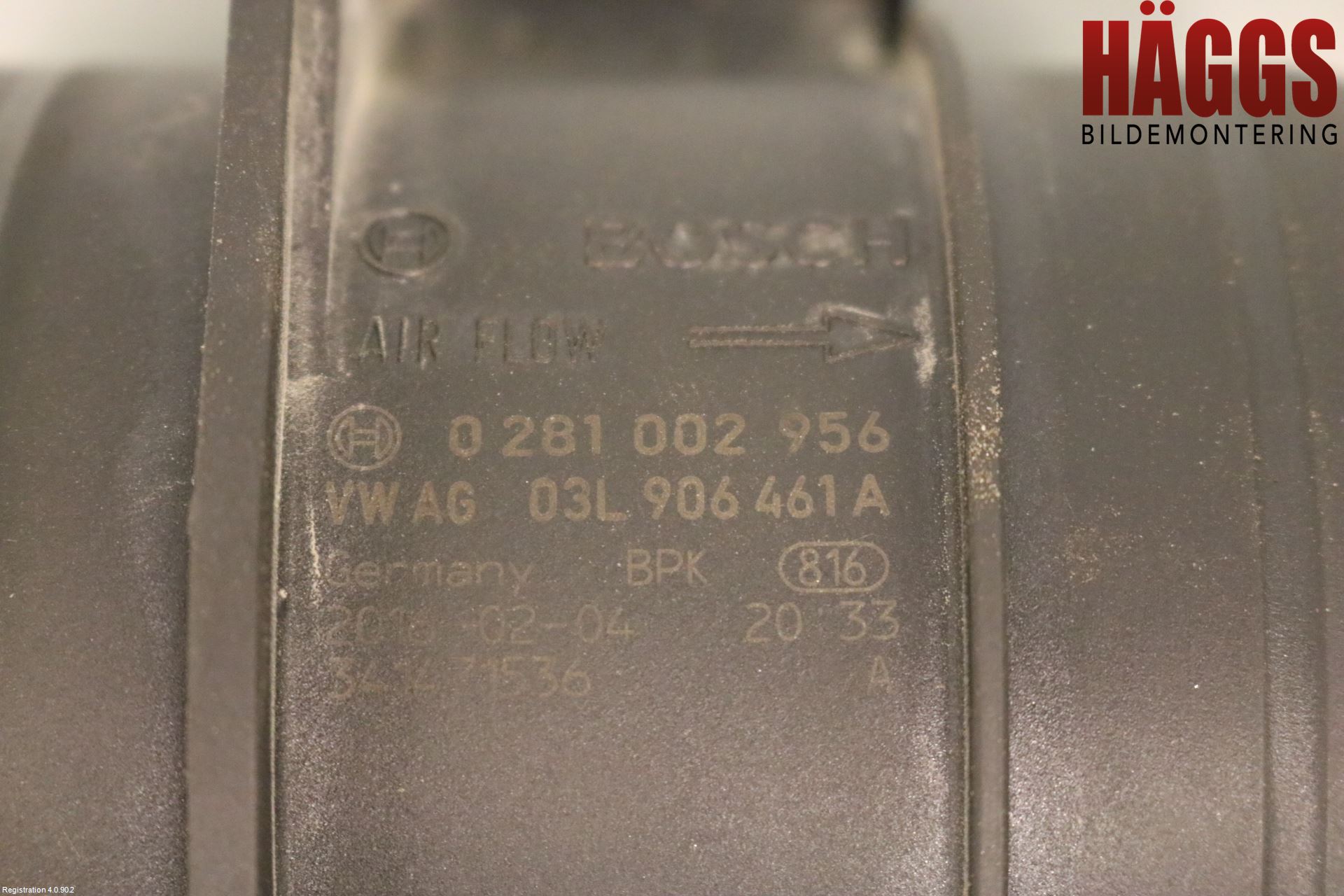 Volkswagen VW AMAROK 2H 10-22 Injluftmassamätare