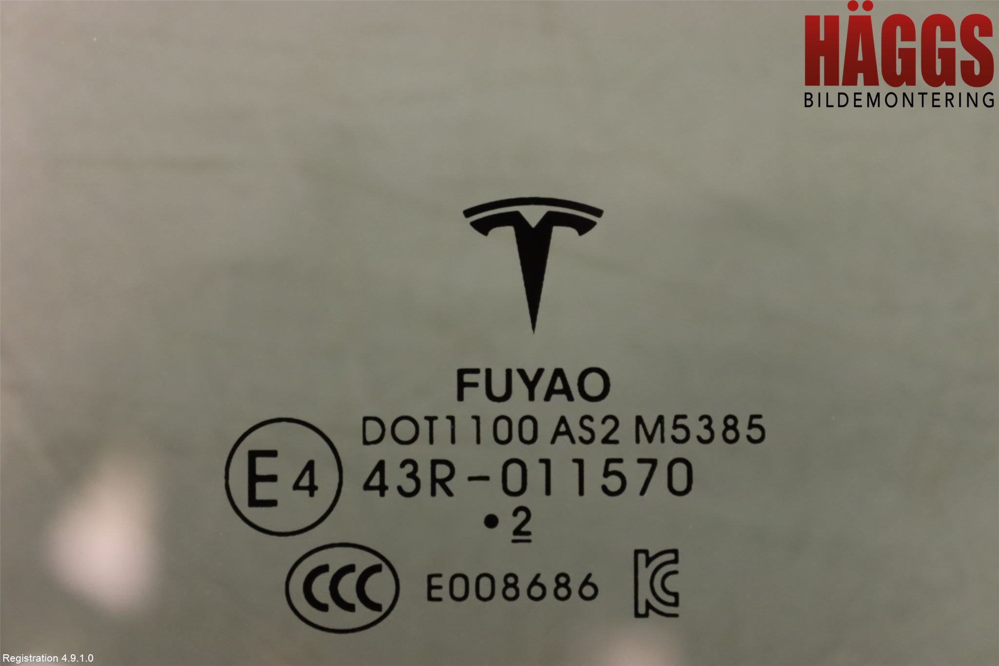 Tesla MODEL 3 17- Dörruta Bak Vänster