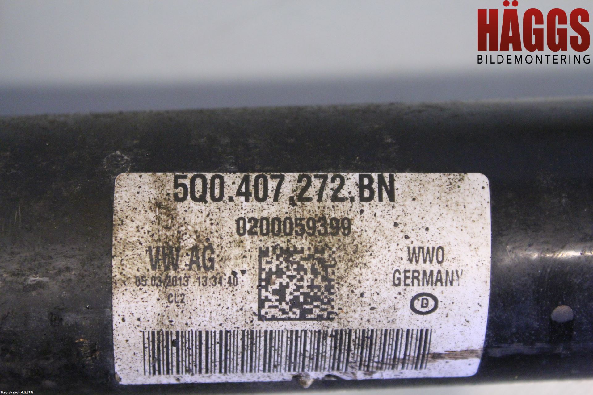 Volkswagen VW GOLF / E-GOLF VII 13-20 Drivaxel Fram Höger