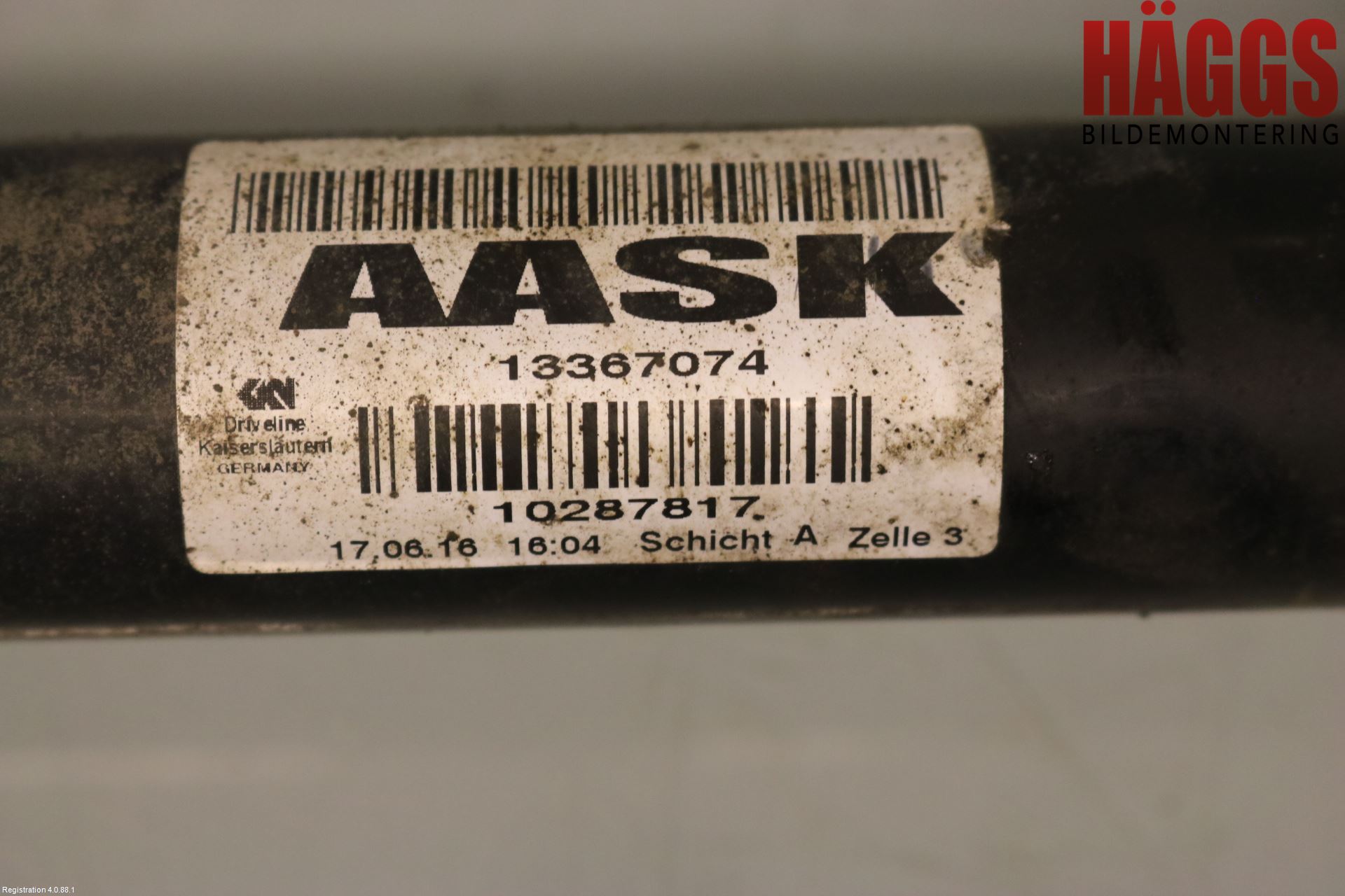 Opel ASTRA K 16-22 Drivaxel Fram Höger