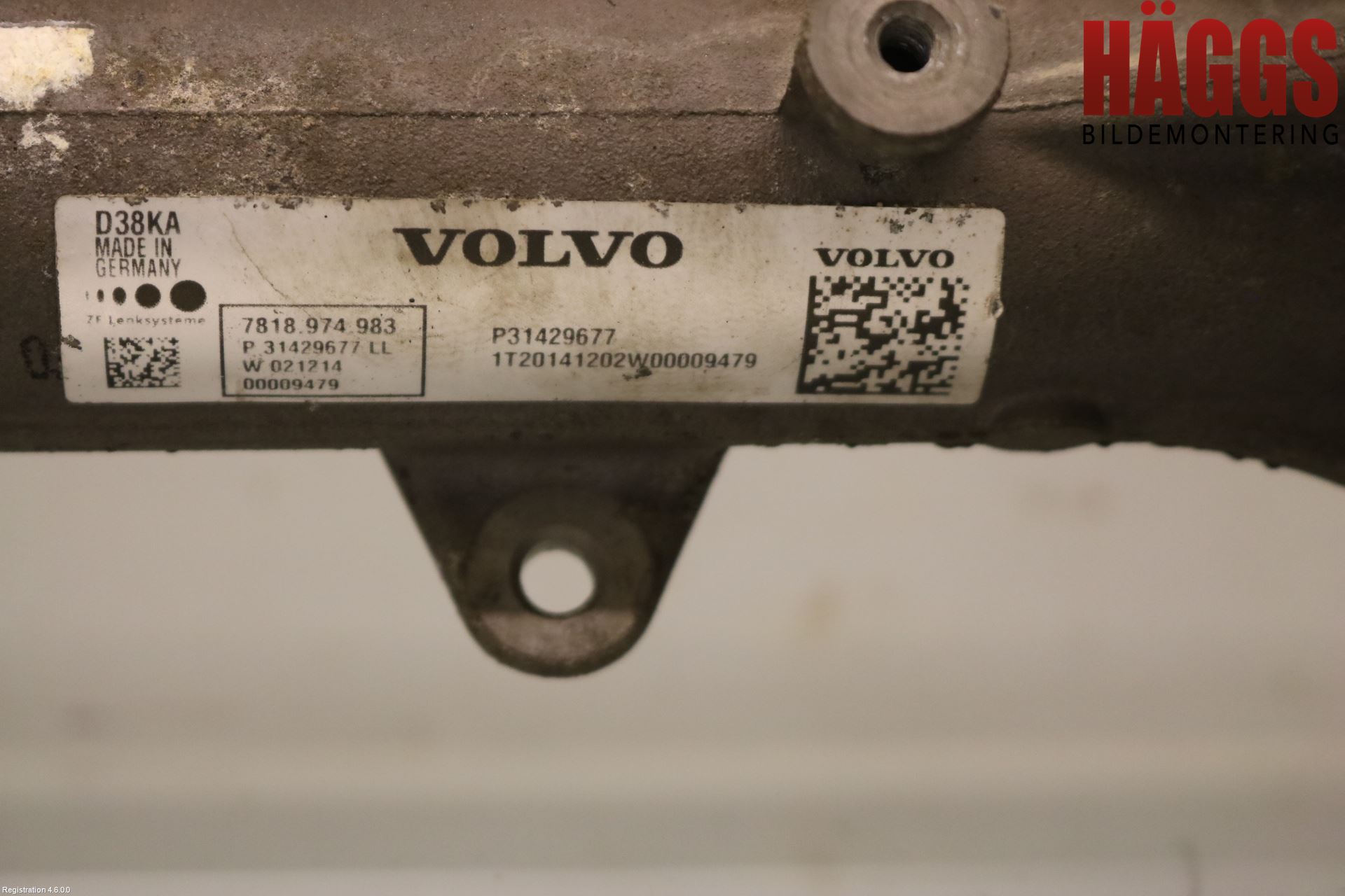 Volvo V60 14-18 Styrväxel-Snäcka Elektrisk