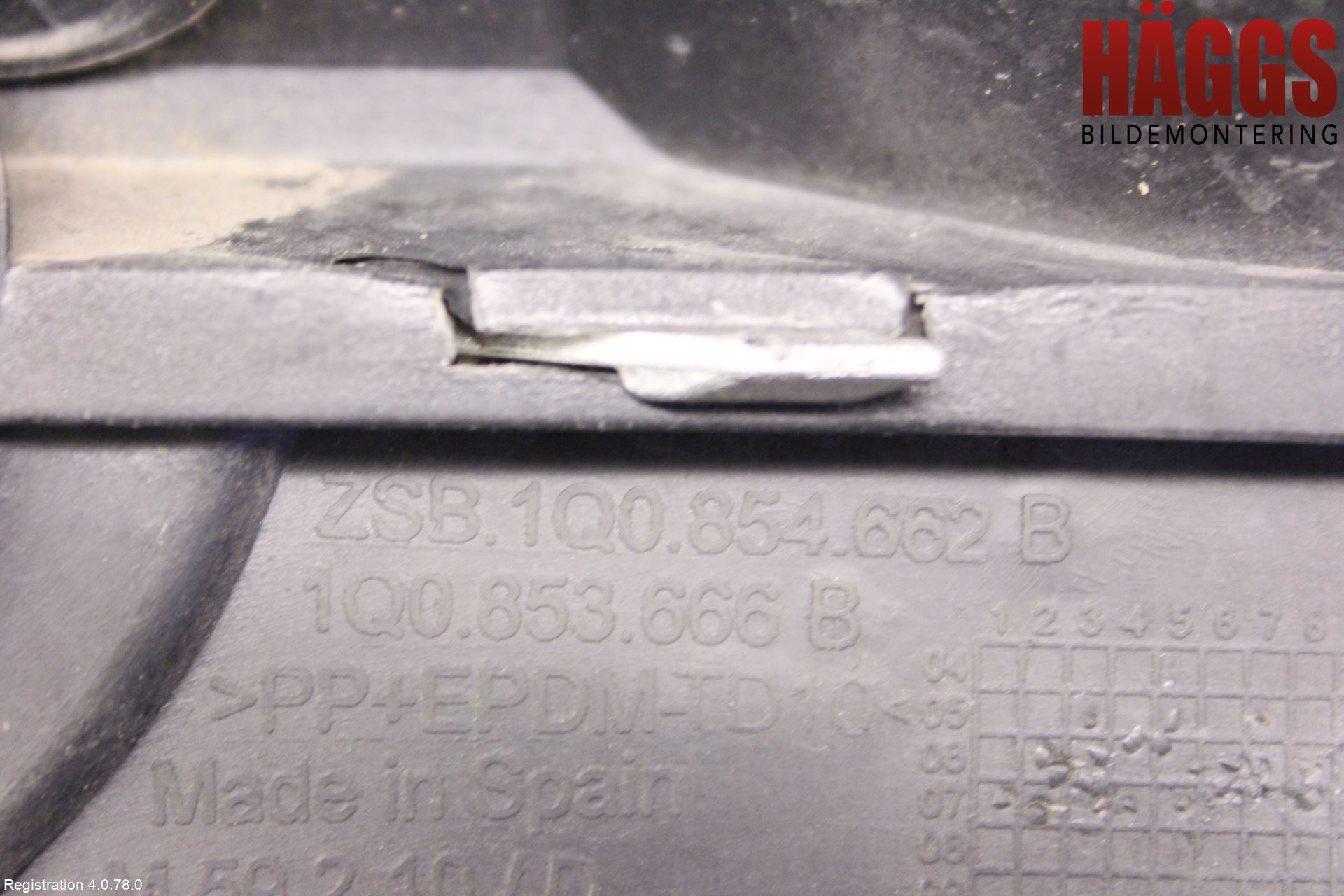 Volkswagen VW EOS  06-10 Dimljussarg Fram