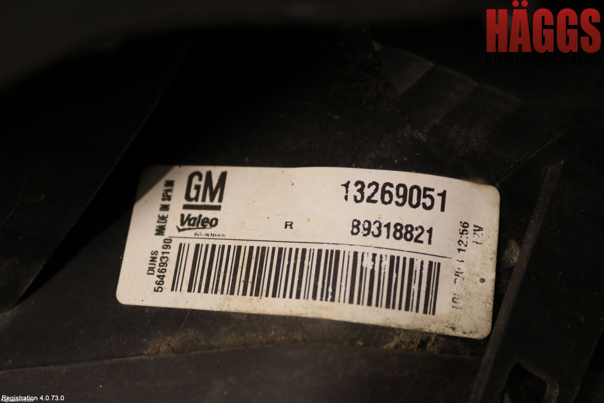 Opel CORSA D 07-14 Bakljus Höger