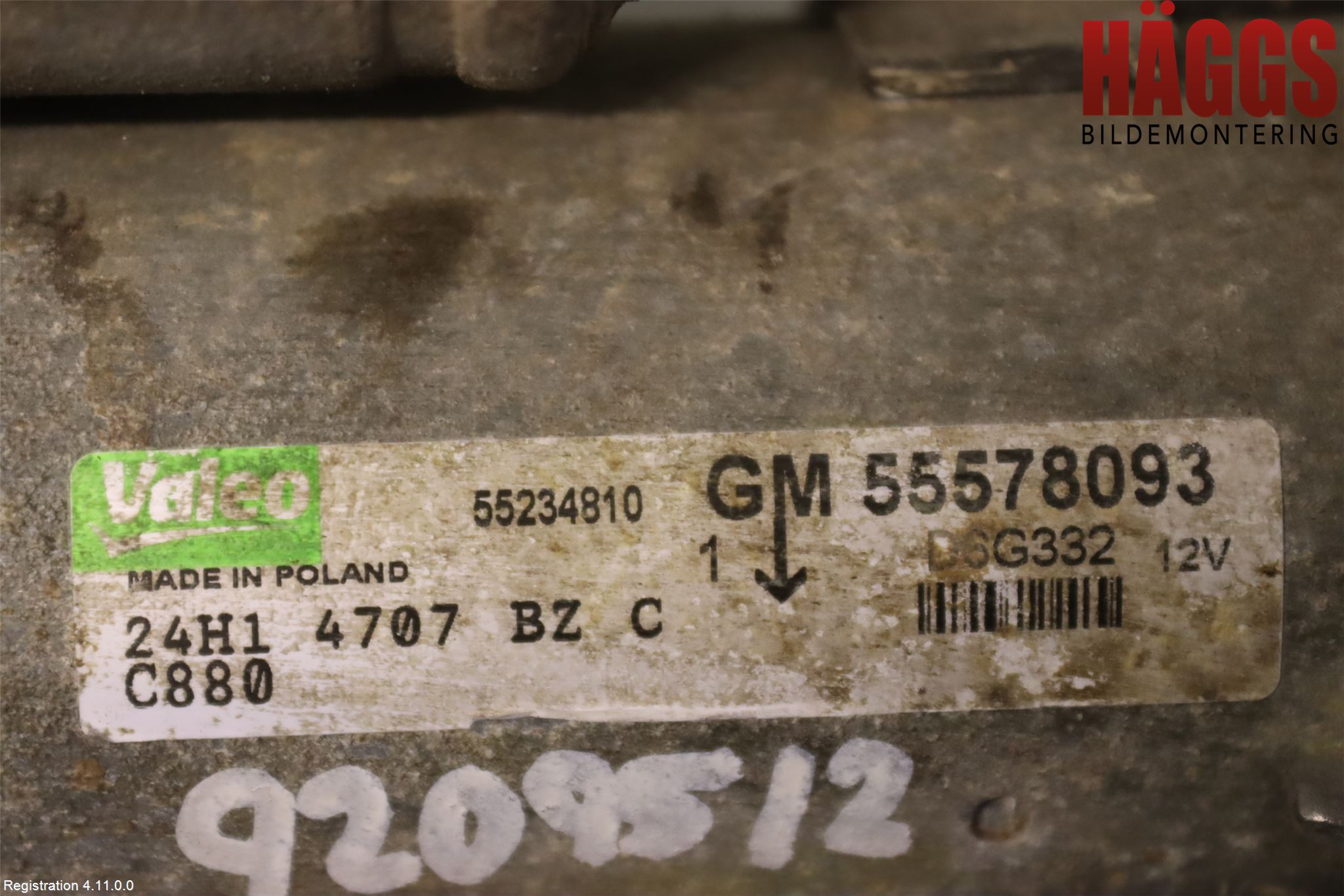 Opel COMBO 02-12 Startmotor Diesel