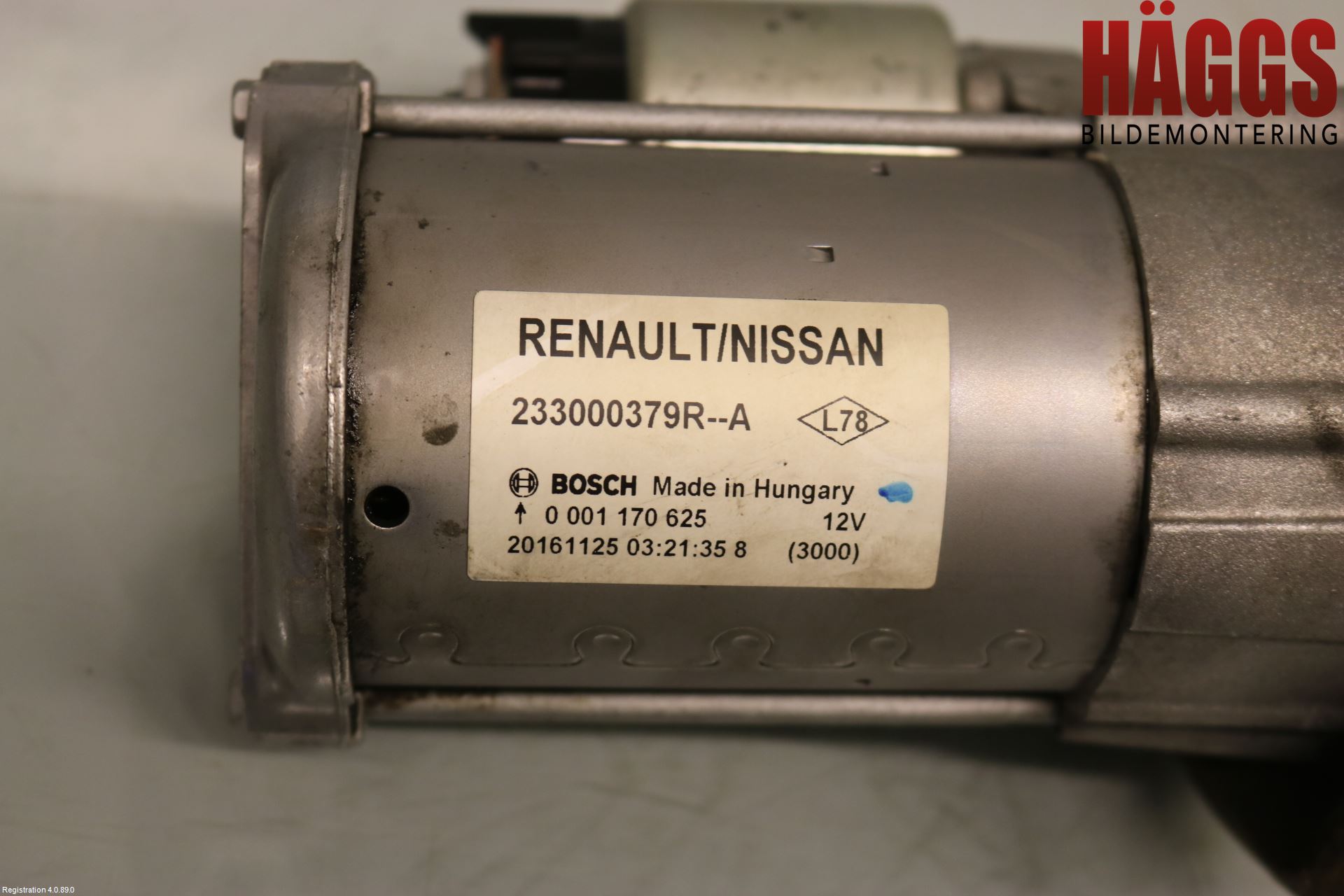 Nissan QASHQAI 14-17 Startmotor Diesel