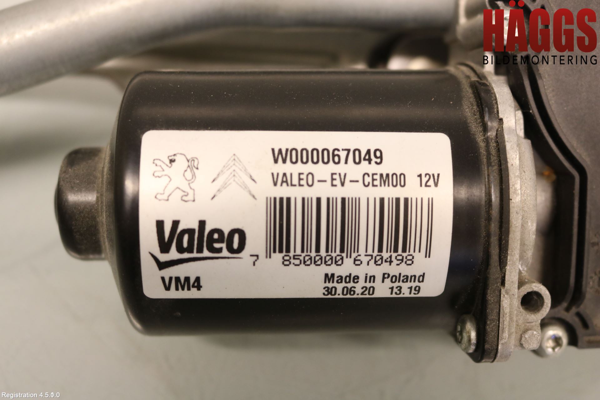 Peugeot EXPERT/E-EXPERT 17- Torkarmotor Vindruta