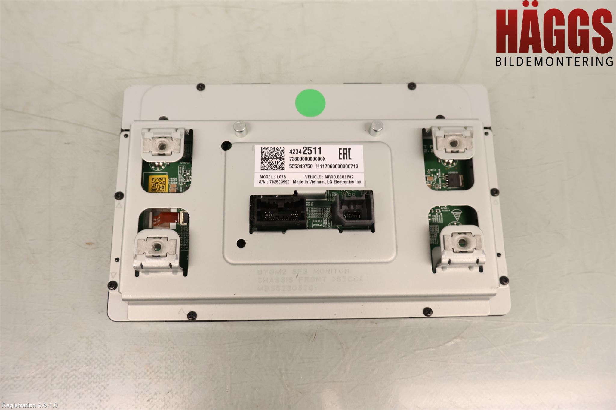 Opel ASTRA K 16-22 Bildskärm