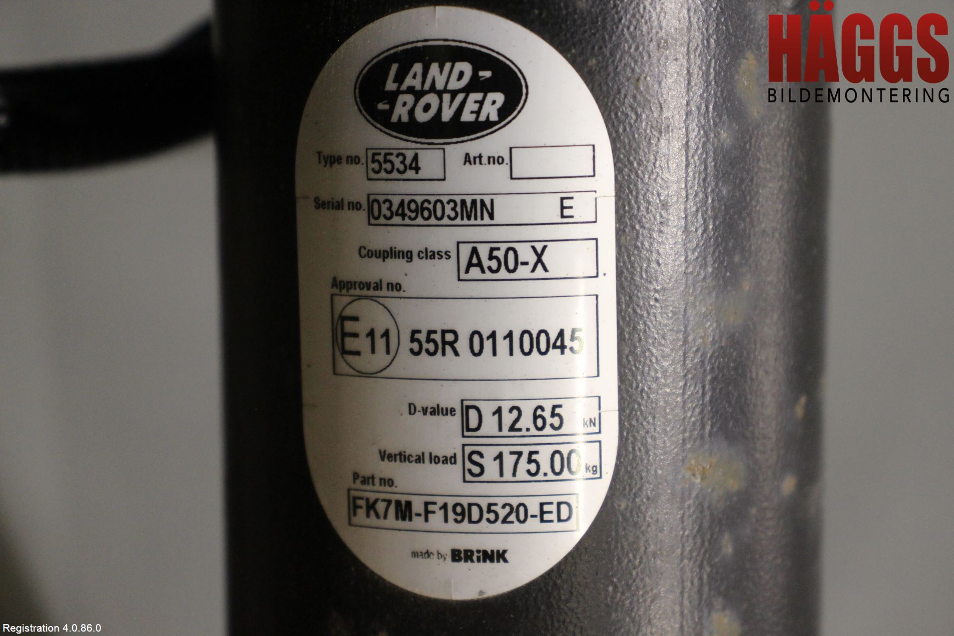 Landrover LAND ROVER DISCOVERY 4 10-16 Dragkrok