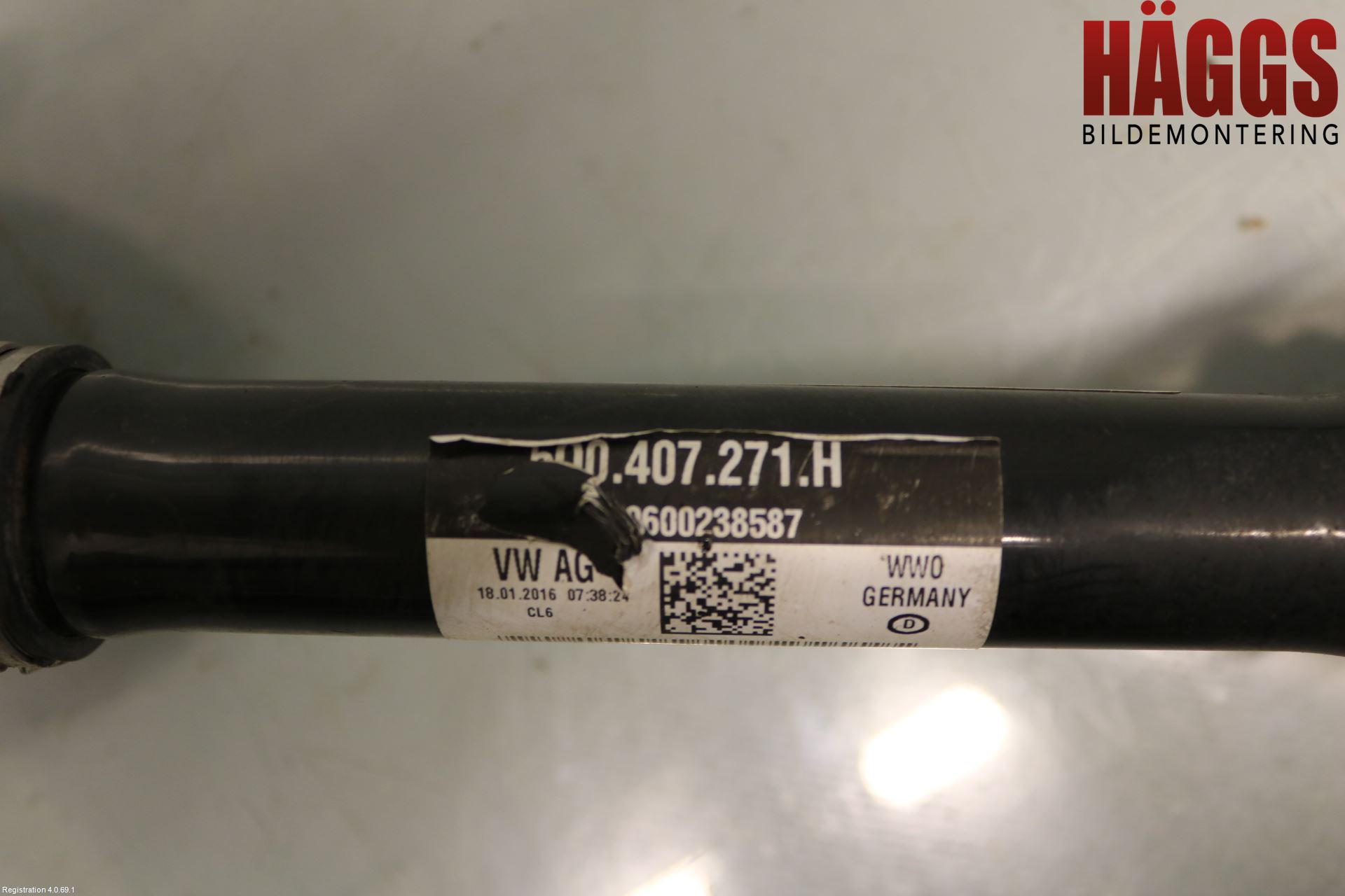 Volkswagen VW GOLF / E-GOLF VII 13-20 Drivaxel Fram Vänster