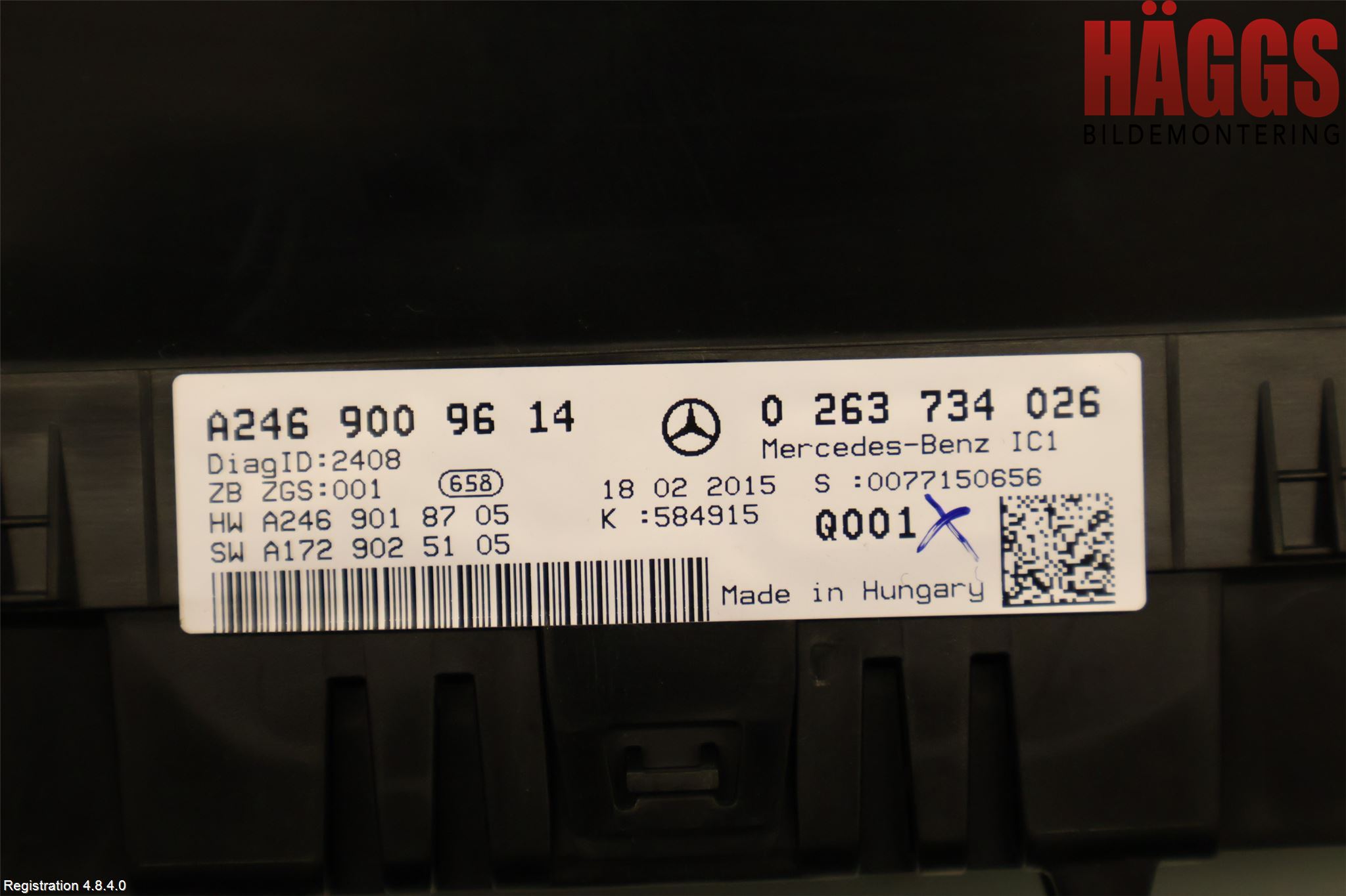 Mercedes-Benz MB B-KLASS (W246/W242) 12-19 Instrument Komb