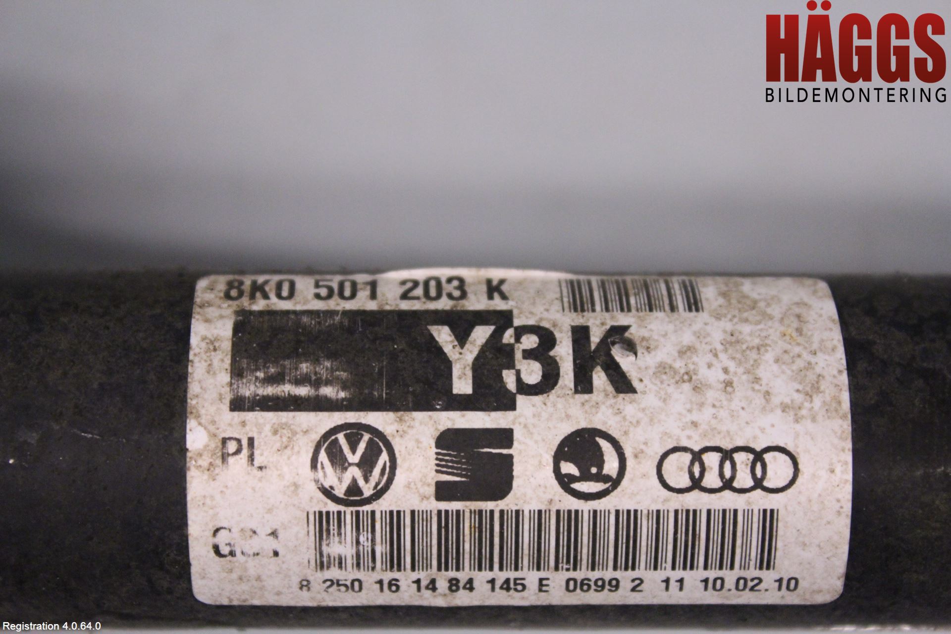 Audi A4/S4 08-11 Drivaxel Bak Vänster